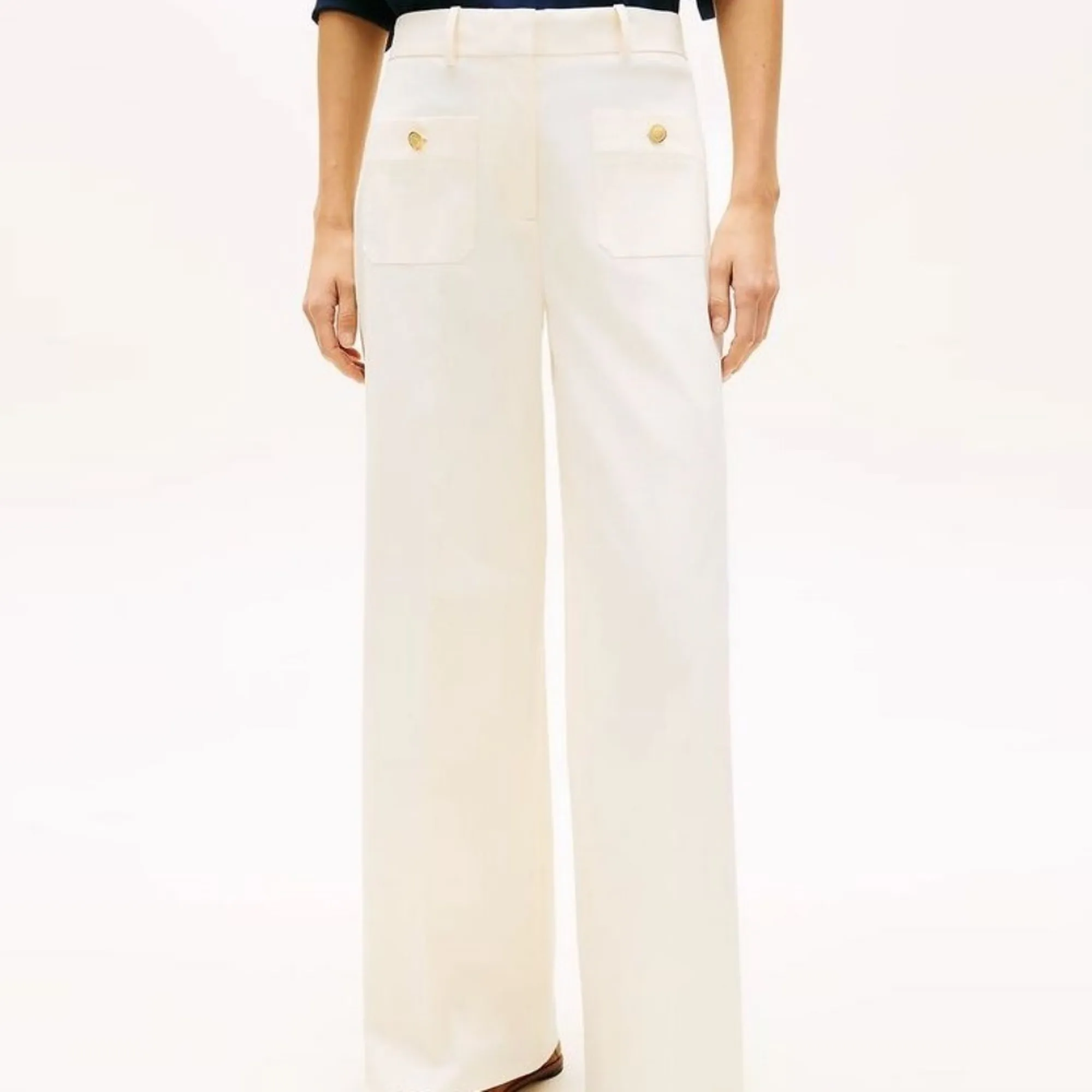 Tommy Hilfiger B'Trousers ' Cream Ww0Ww49002 182056