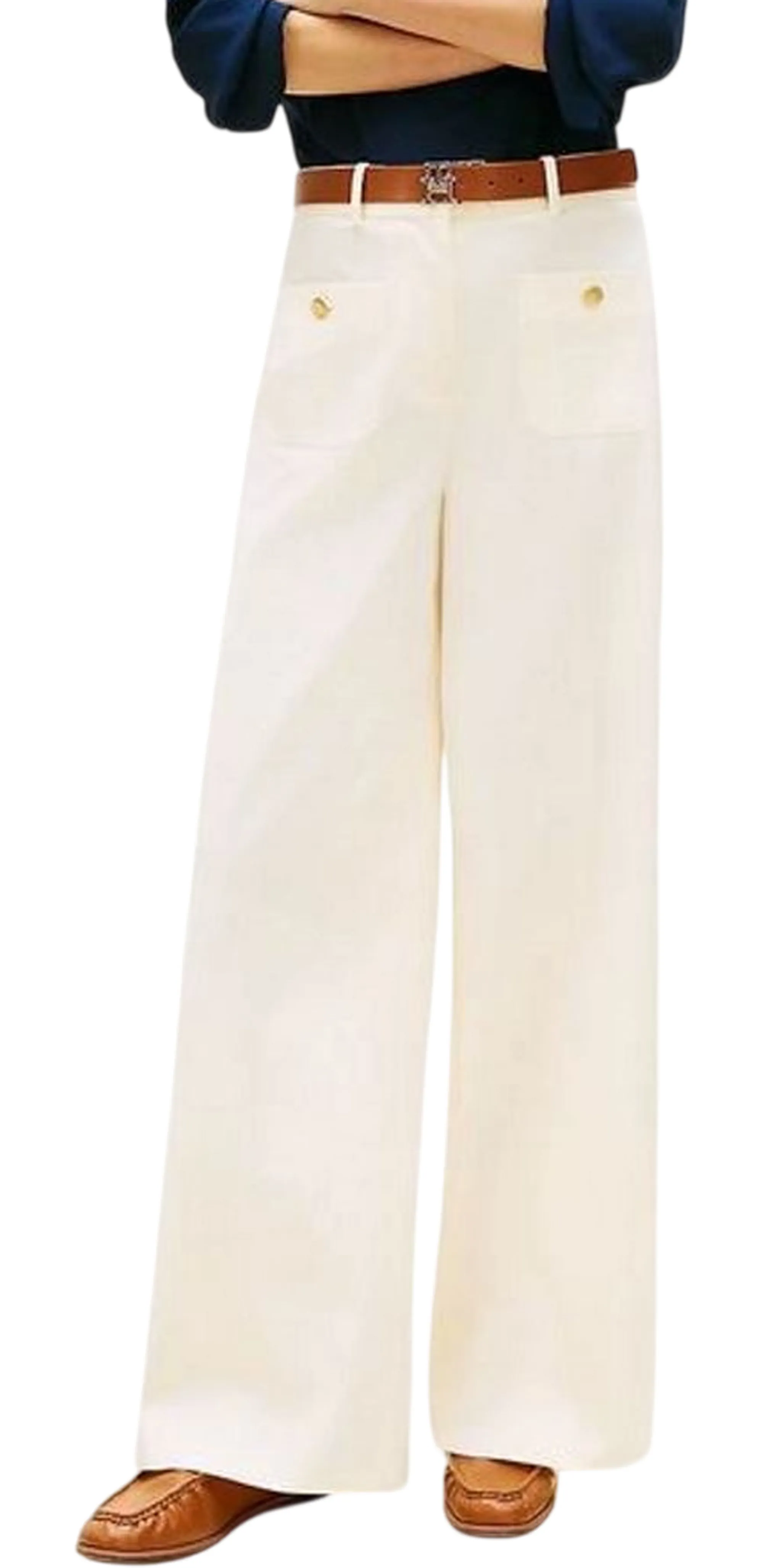 Tommy Hilfiger B'Trousers ' Cream Ww0Ww49002 182135