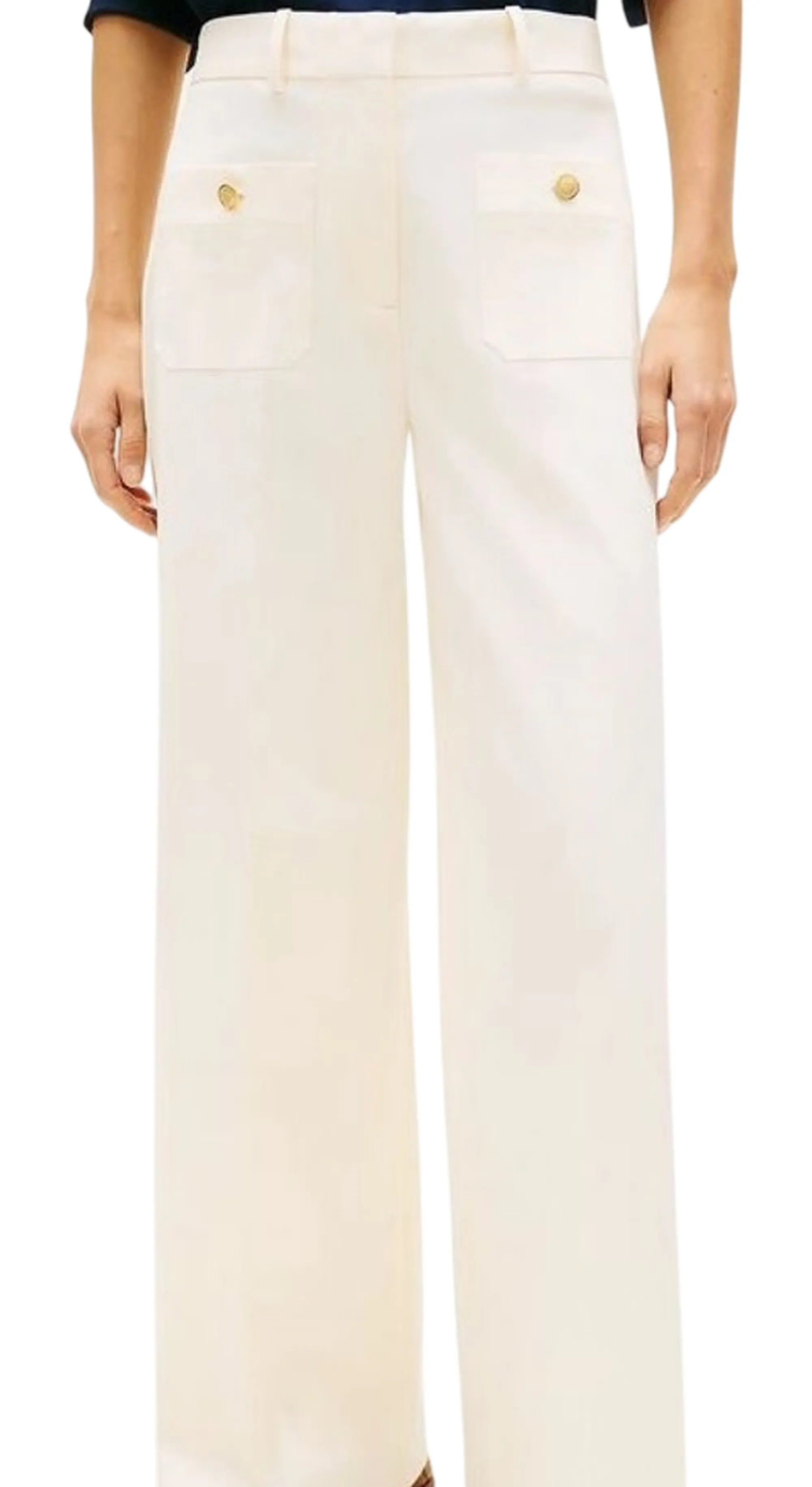 Tommy Hilfiger B'Trousers ' Cream Ww0Ww49002 182137