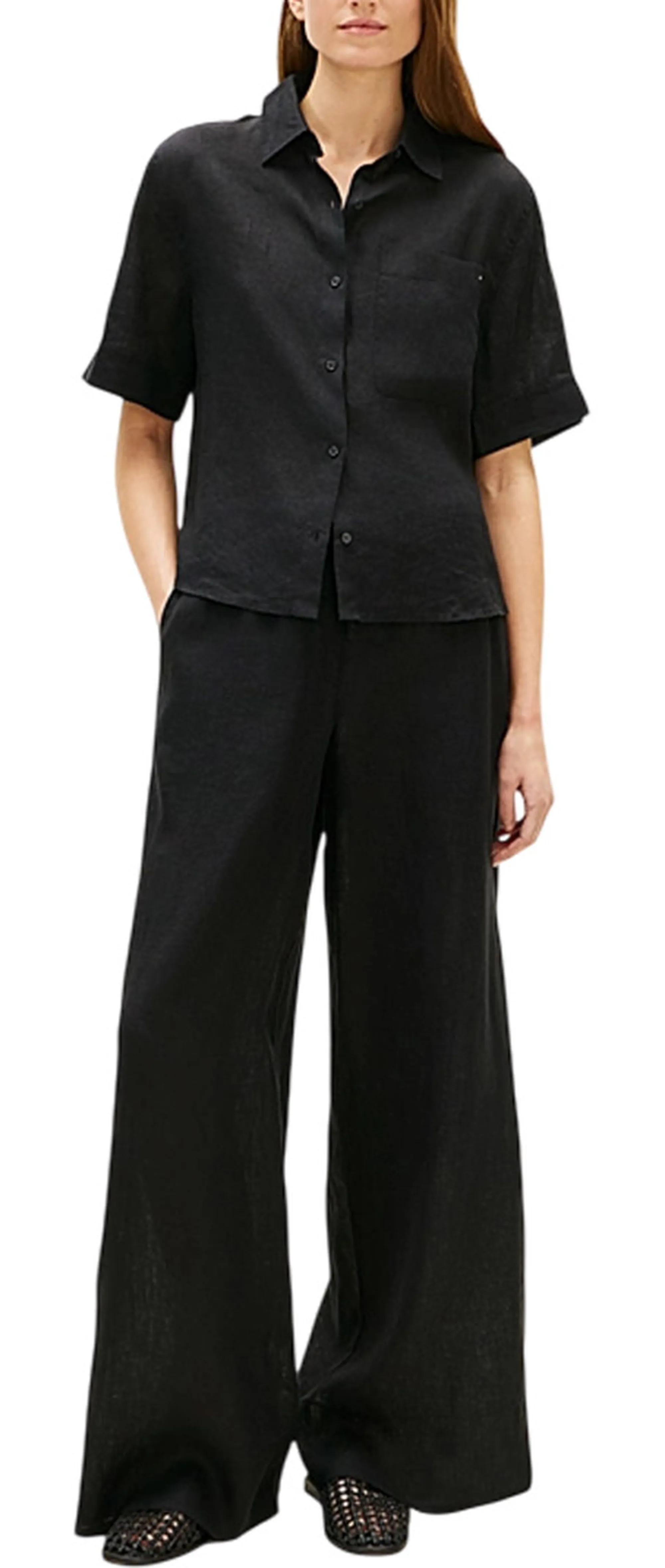 Tommy Hilfiger Pantalone Nero Ww0Ww48970 181191