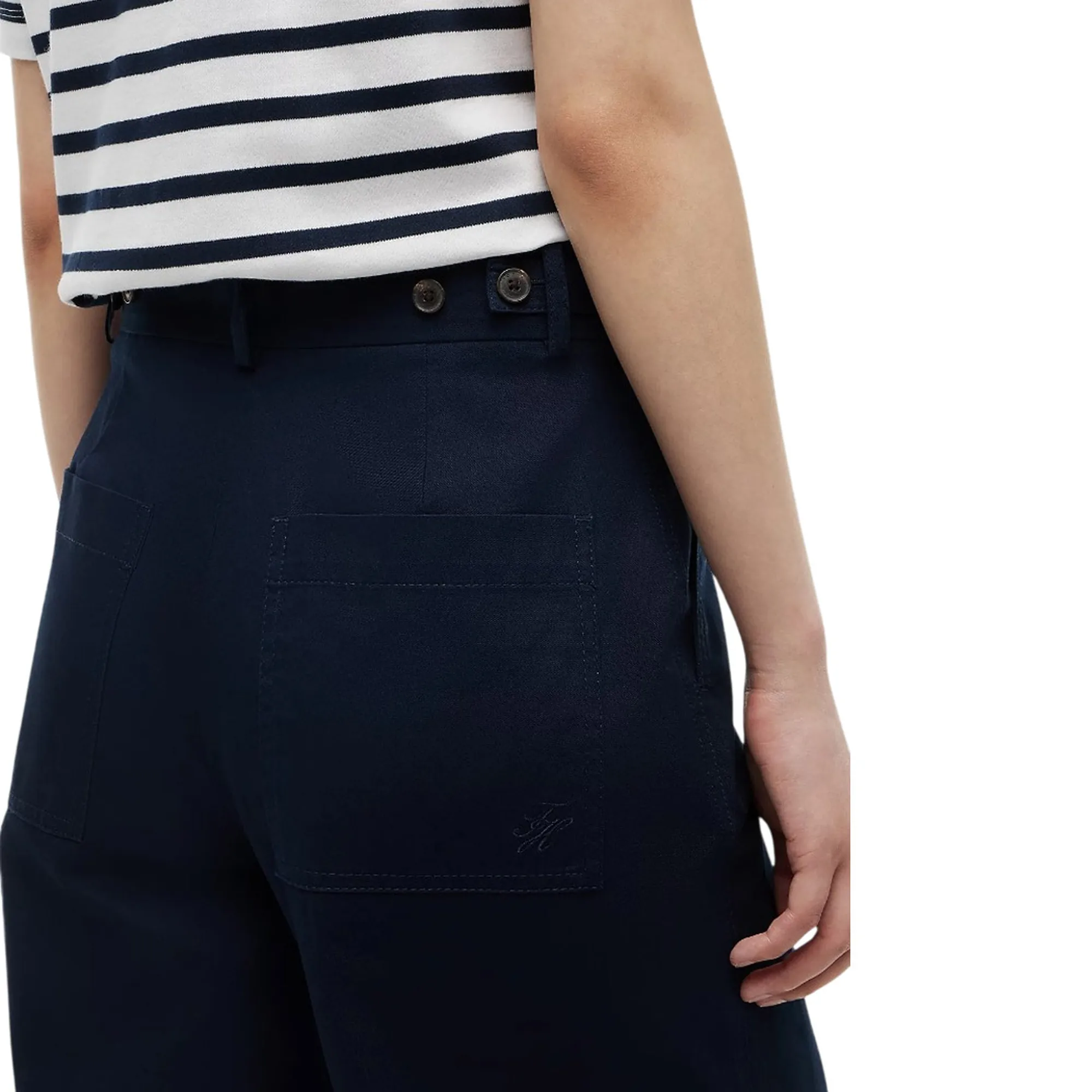 Tommy Hilfiger Pantalone Chino Largo Blu Scuro Ww0Ww50135 184953