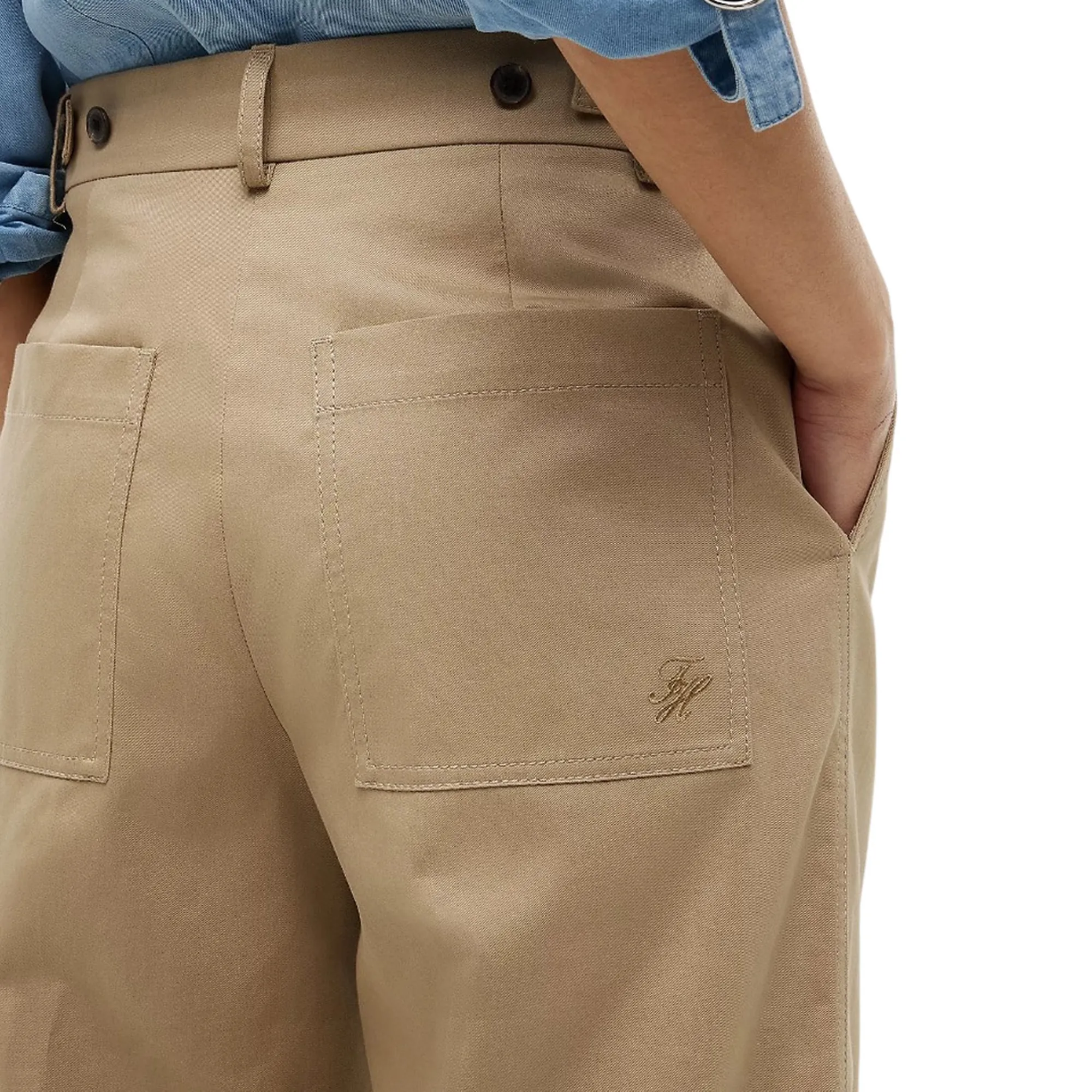Tommy Hilfiger Pantalone Chino Largo Cammello Ww0Ww50135 184939