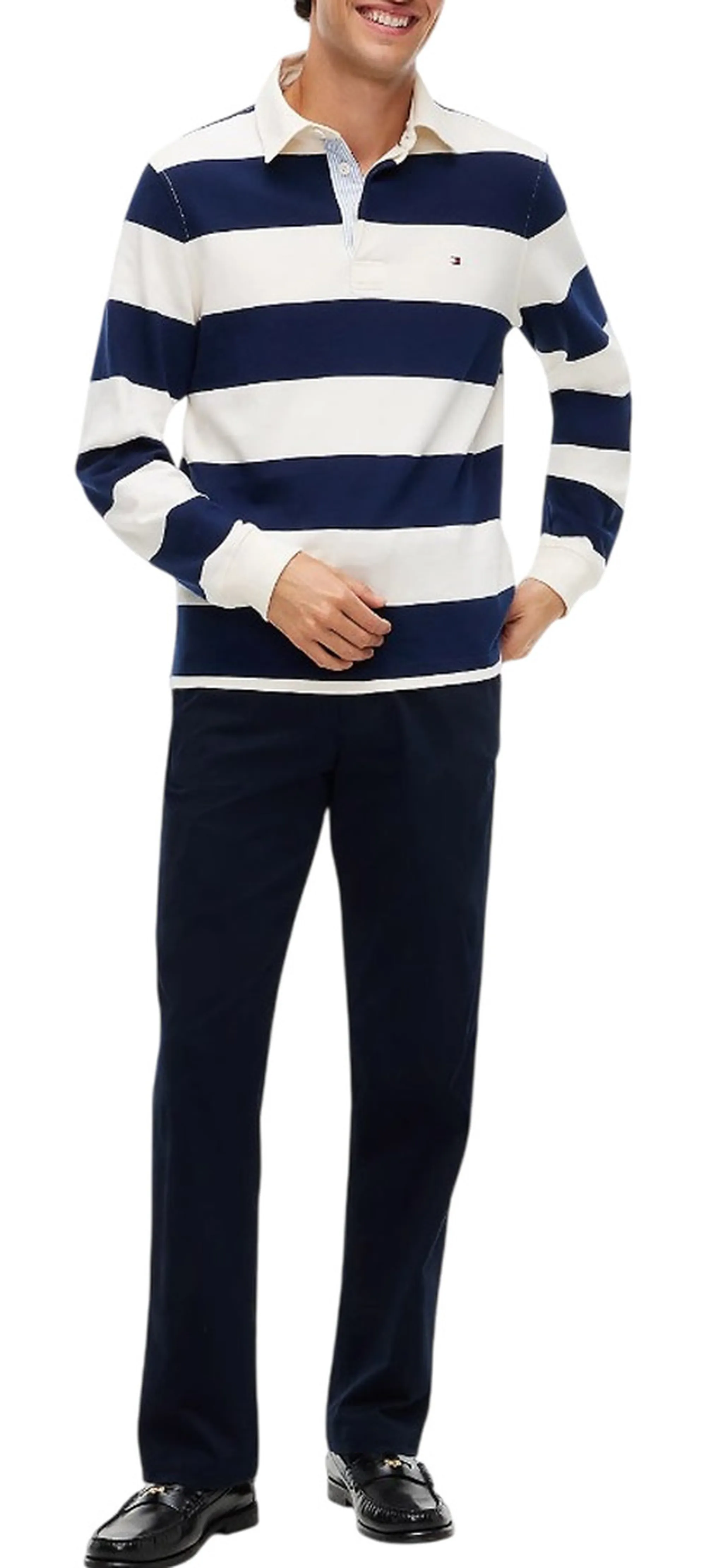 Tommy Hilfiger Pantalone Dover Essential Twill Blu Scuro Mw0Mw40263 184739