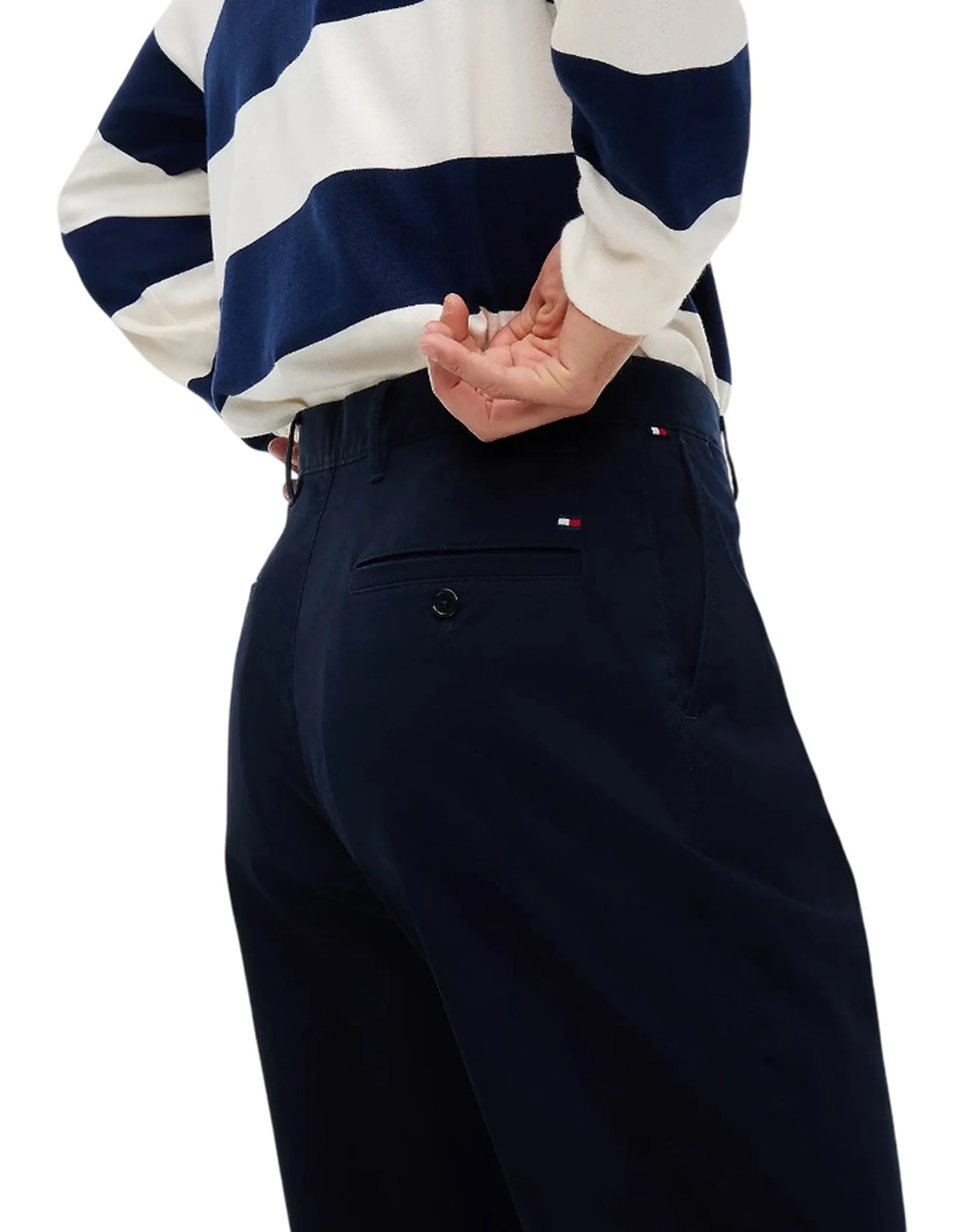 Tommy Hilfiger Pantalone Dover Essential Twill Blu Scuro Mw0Mw40263 184740