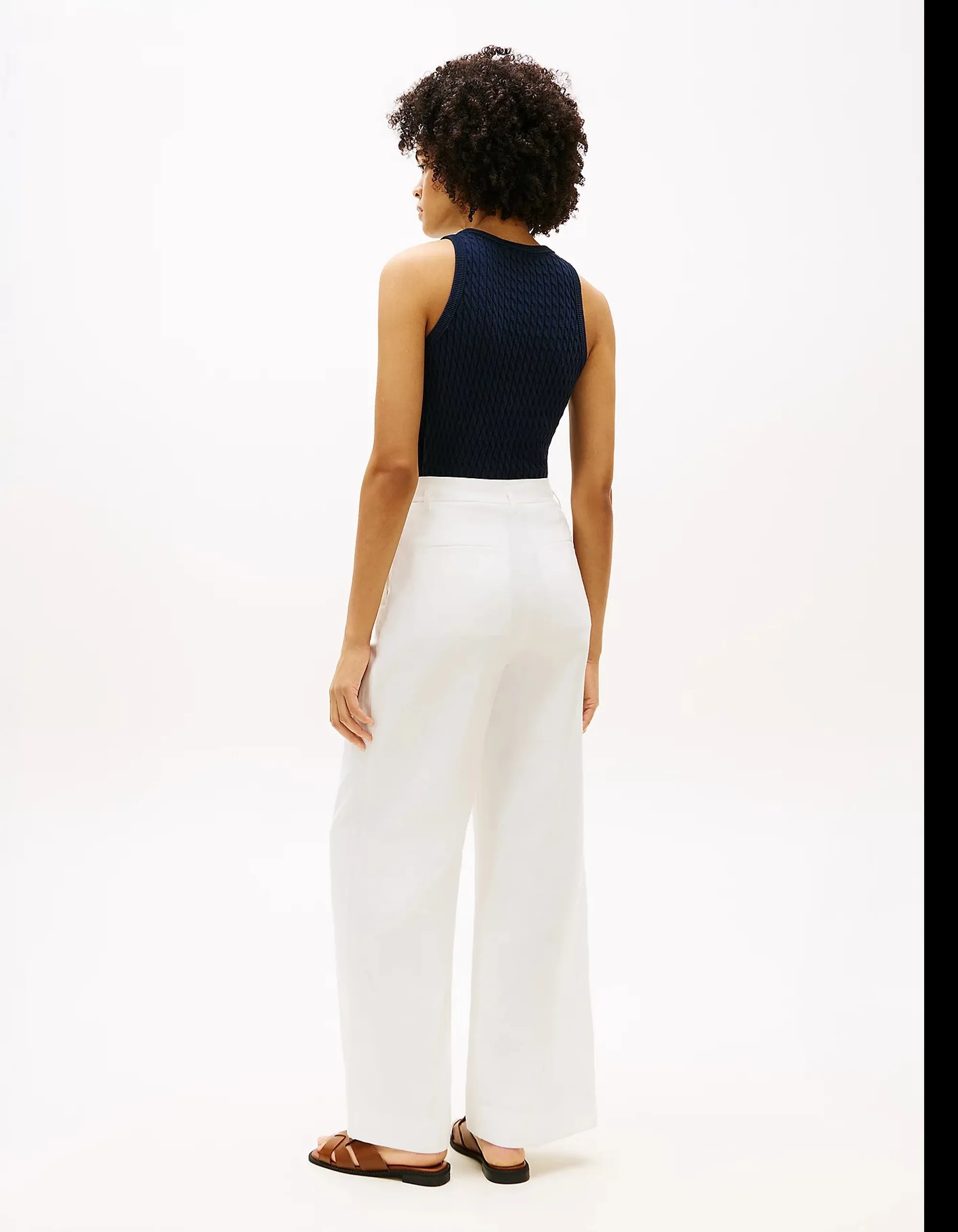 Tommy Hilfiger B'Linen Blend Trousers' White Ww0Ww48884 171420