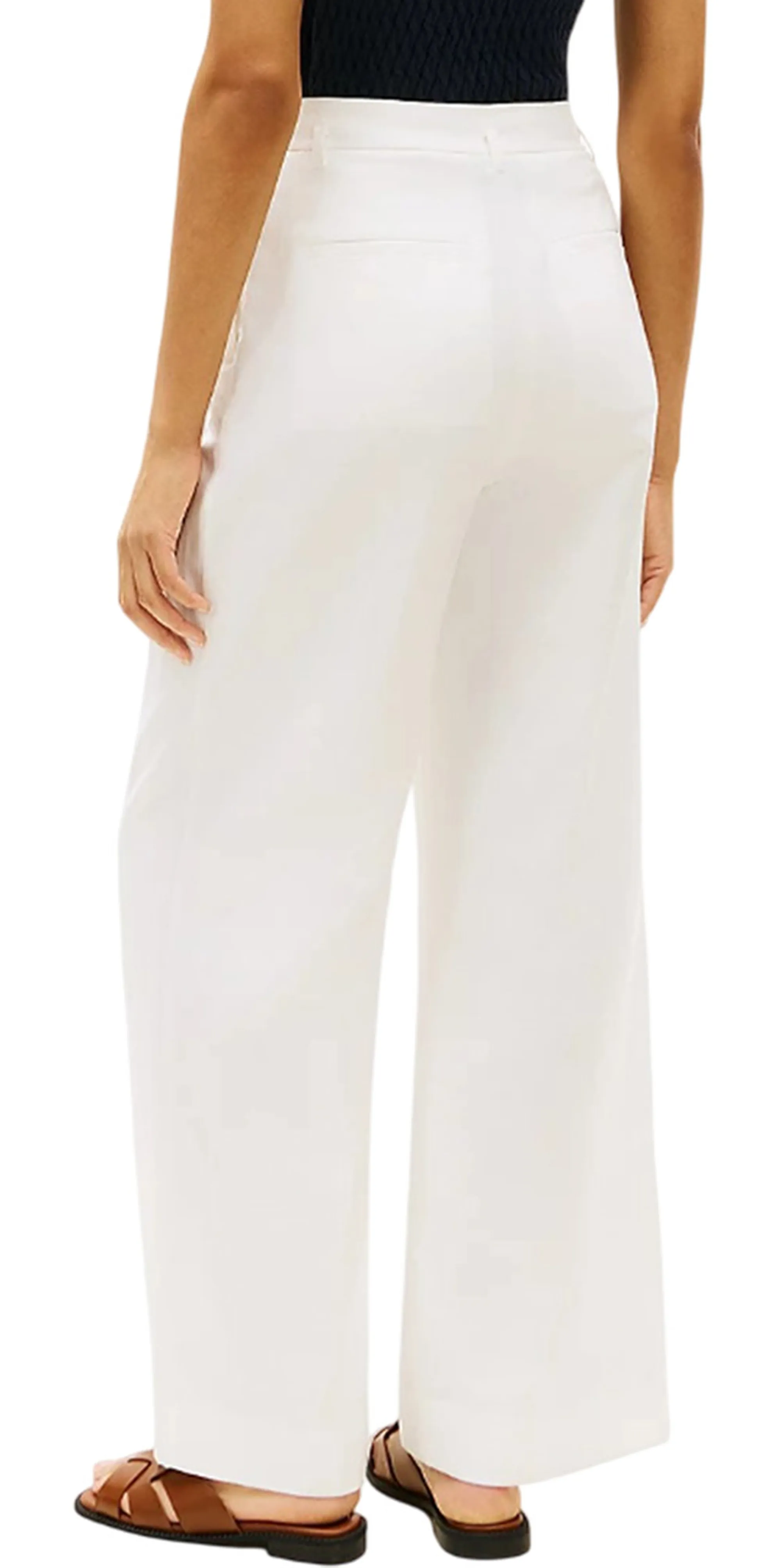Tommy Hilfiger B'Linen Blend Trousers' White Ww0Ww48884 176955