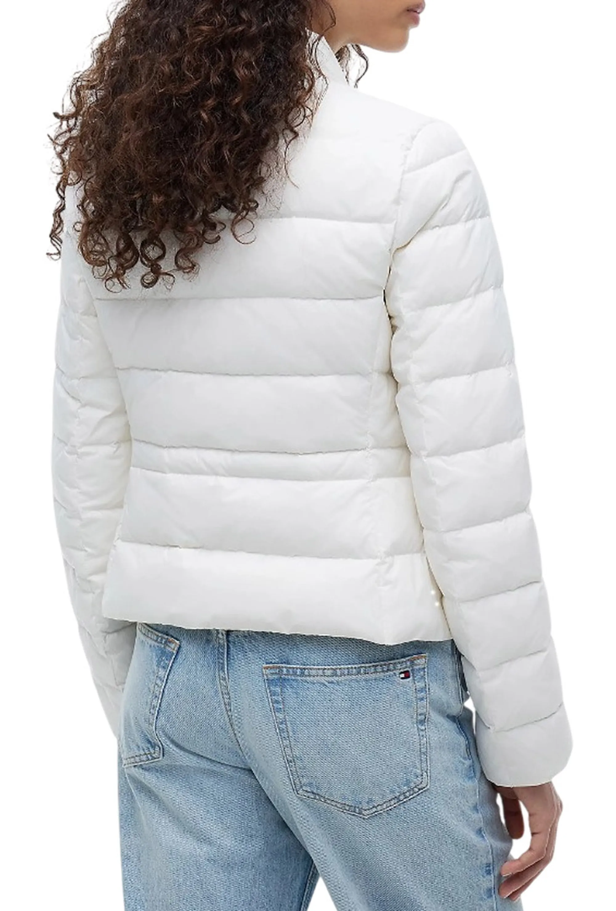 Tommy Hilfiger Piumino Down Packable Avorio Ww0Ww51094 185058