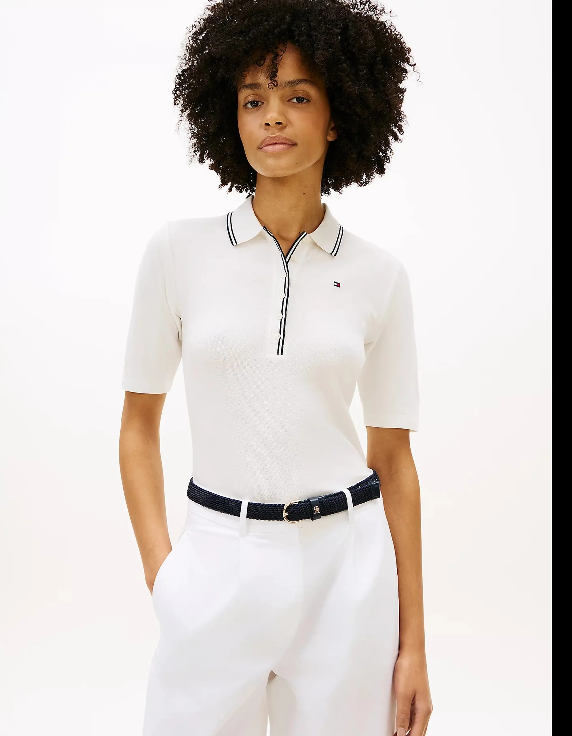 Tommy Hilfiger Polo Bianco Ww0Ww49828 171374