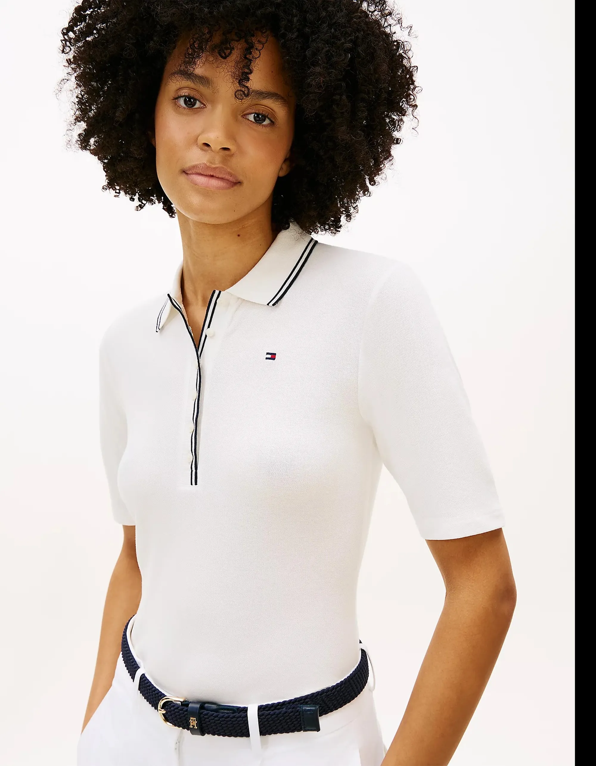 Tommy Hilfiger Polo Bianco Ww0Ww49828 171375