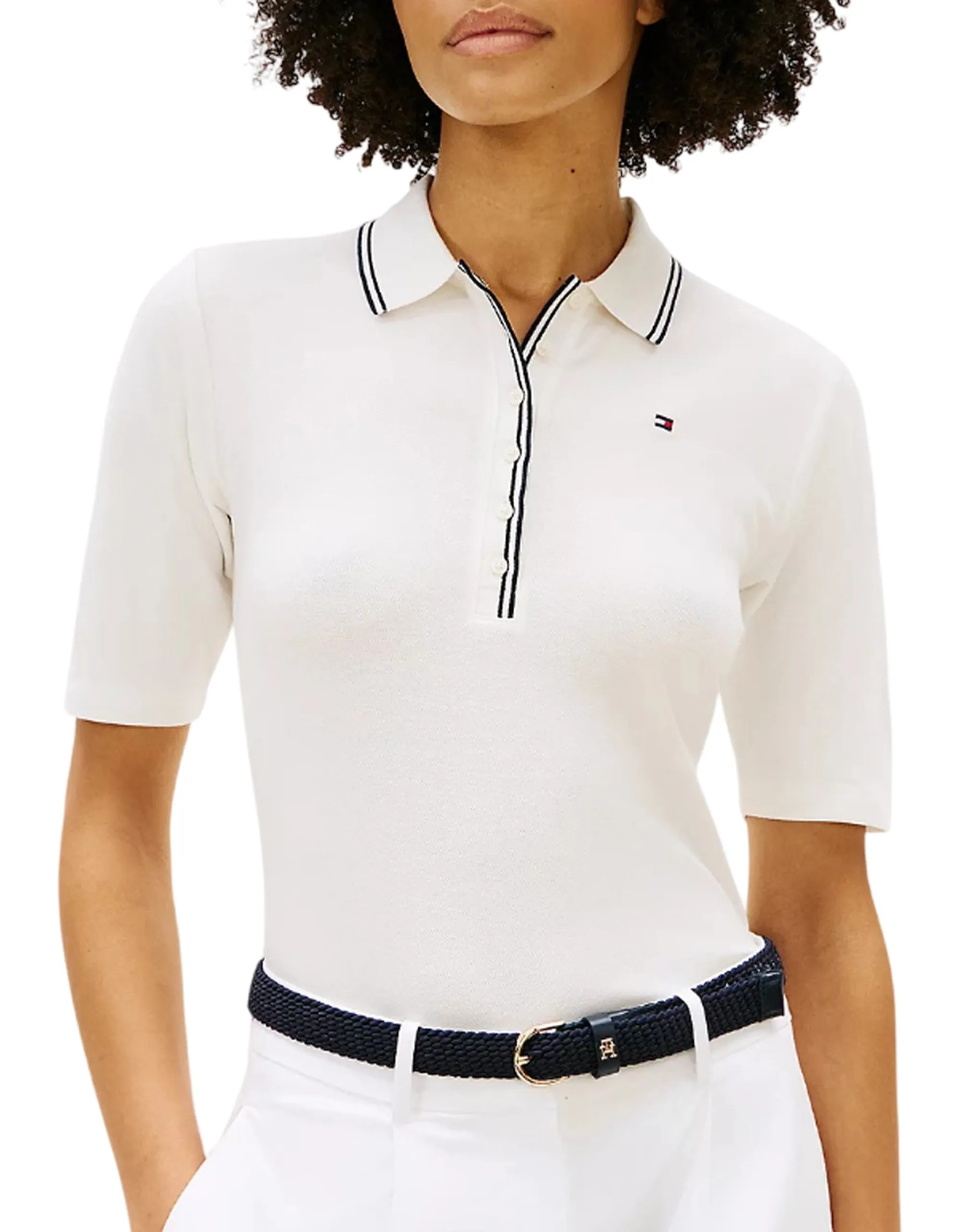 Tommy Hilfiger Polo Bianco Ww0Ww49828 176942