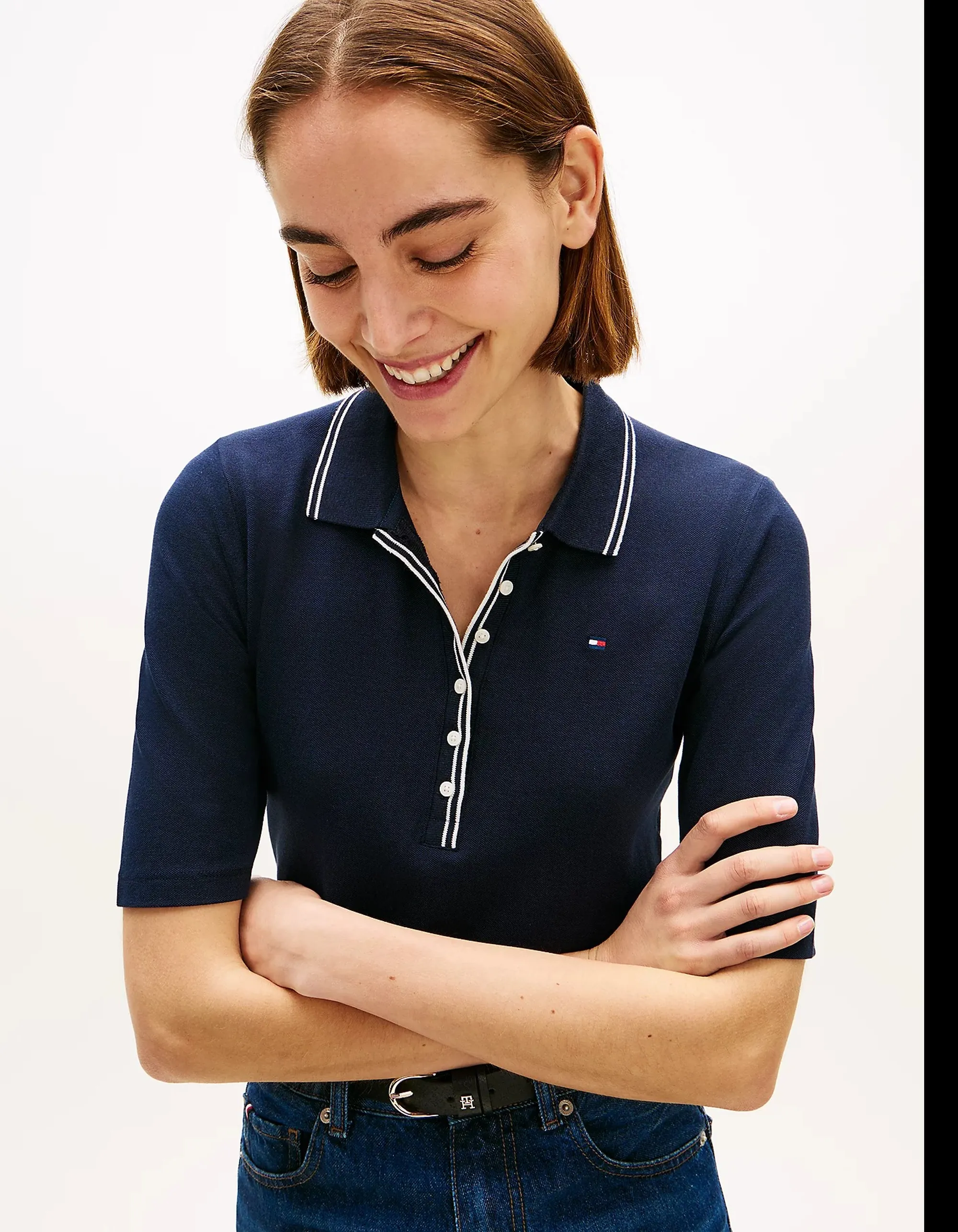 Tommy Hilfiger Polo Blu Ww0Ww49828 171380