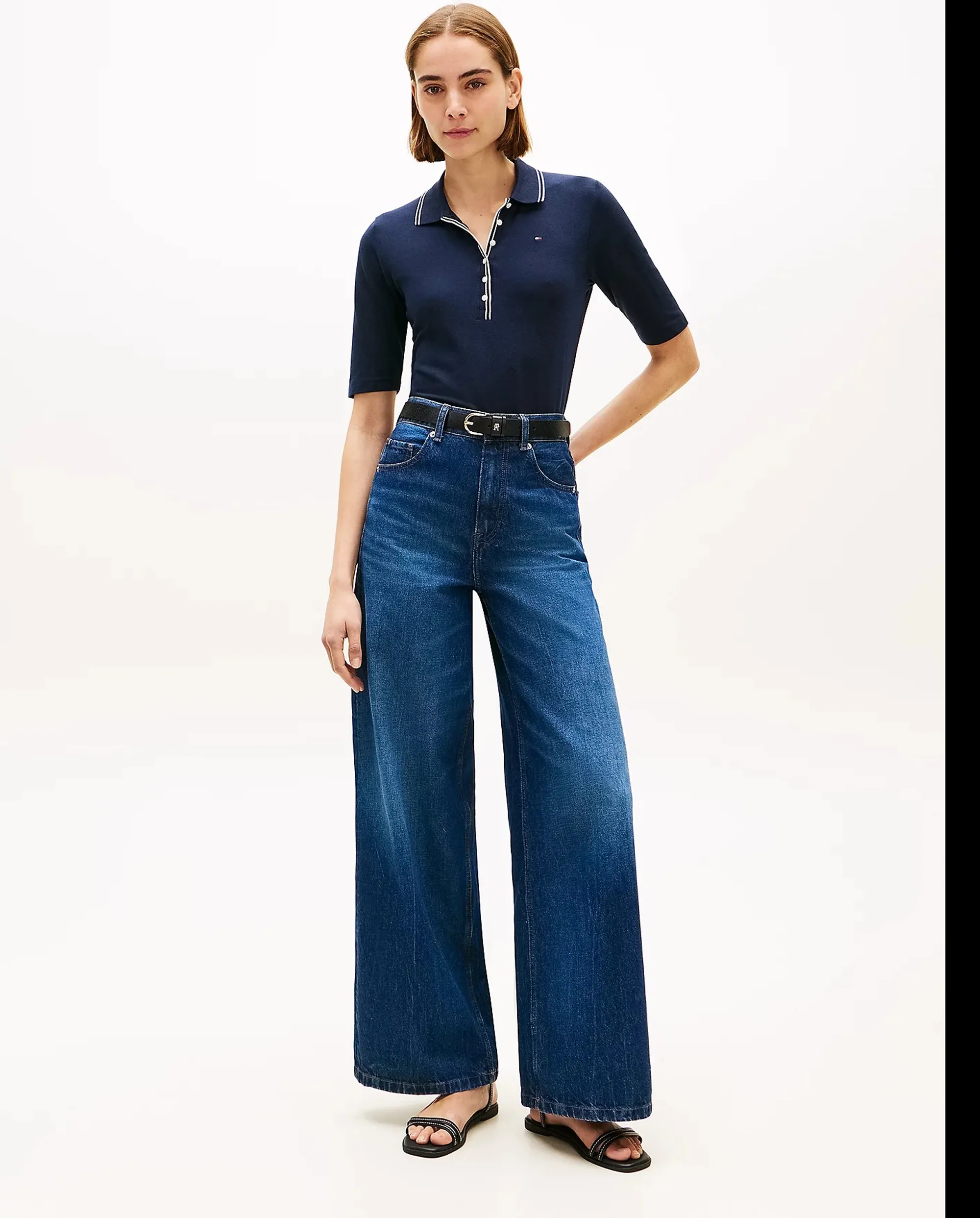 Tommy Hilfiger Polo Blu Ww0Ww49828 171381