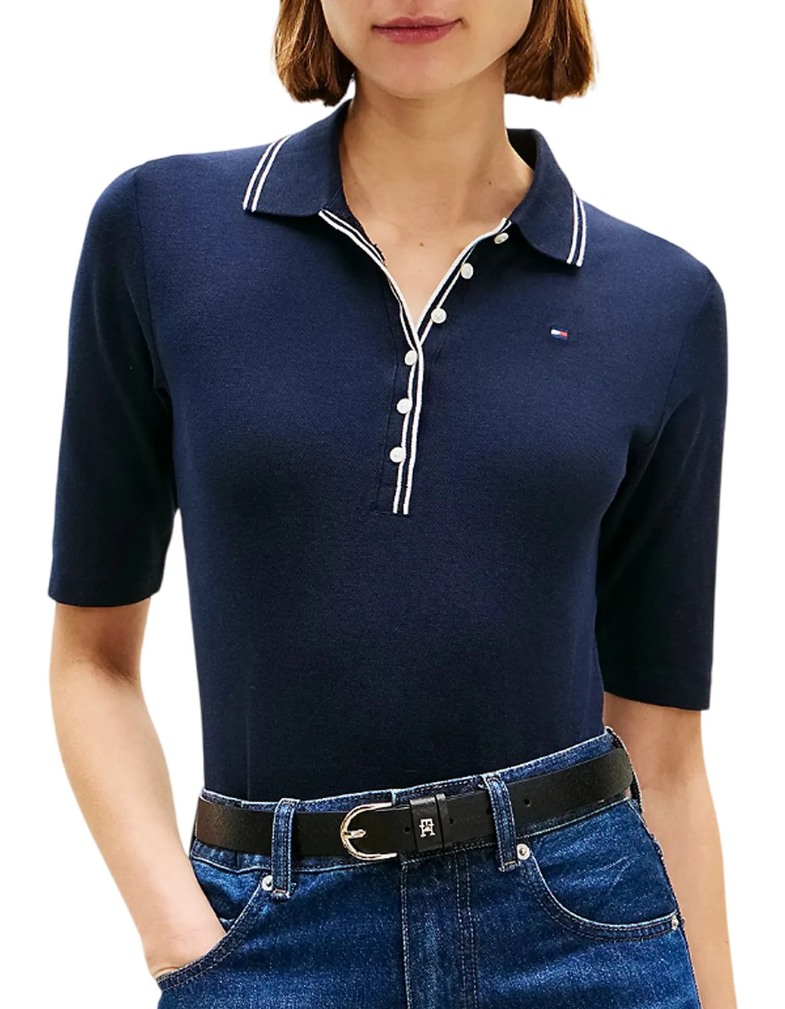 Tommy Hilfiger Polo Blu Ww0Ww49828 176949