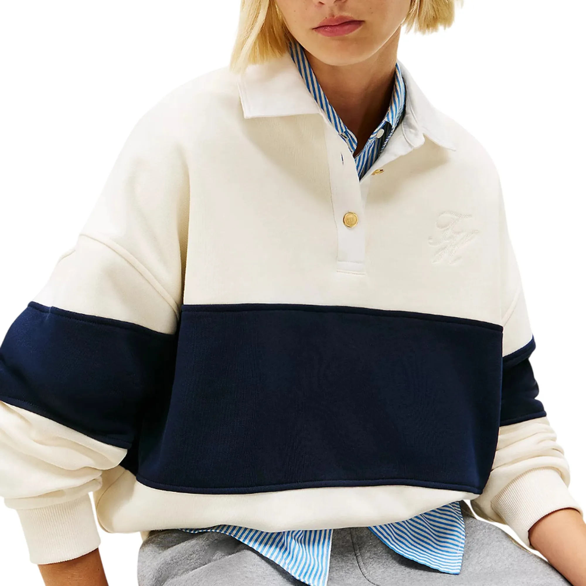 Tommy Hilfiger Polo Crema Ww0Ww48785 170375