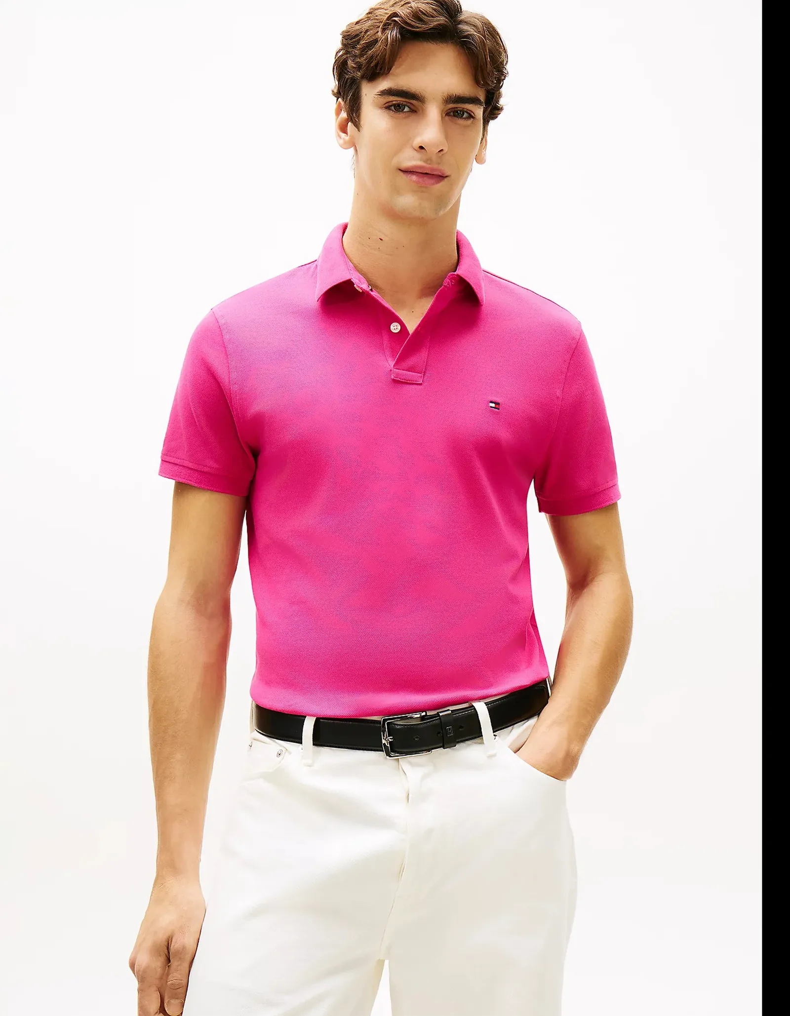 Tommy Hilfiger Polo Essential 1985 Th Flex Magenta Mw0Mw17770 169590