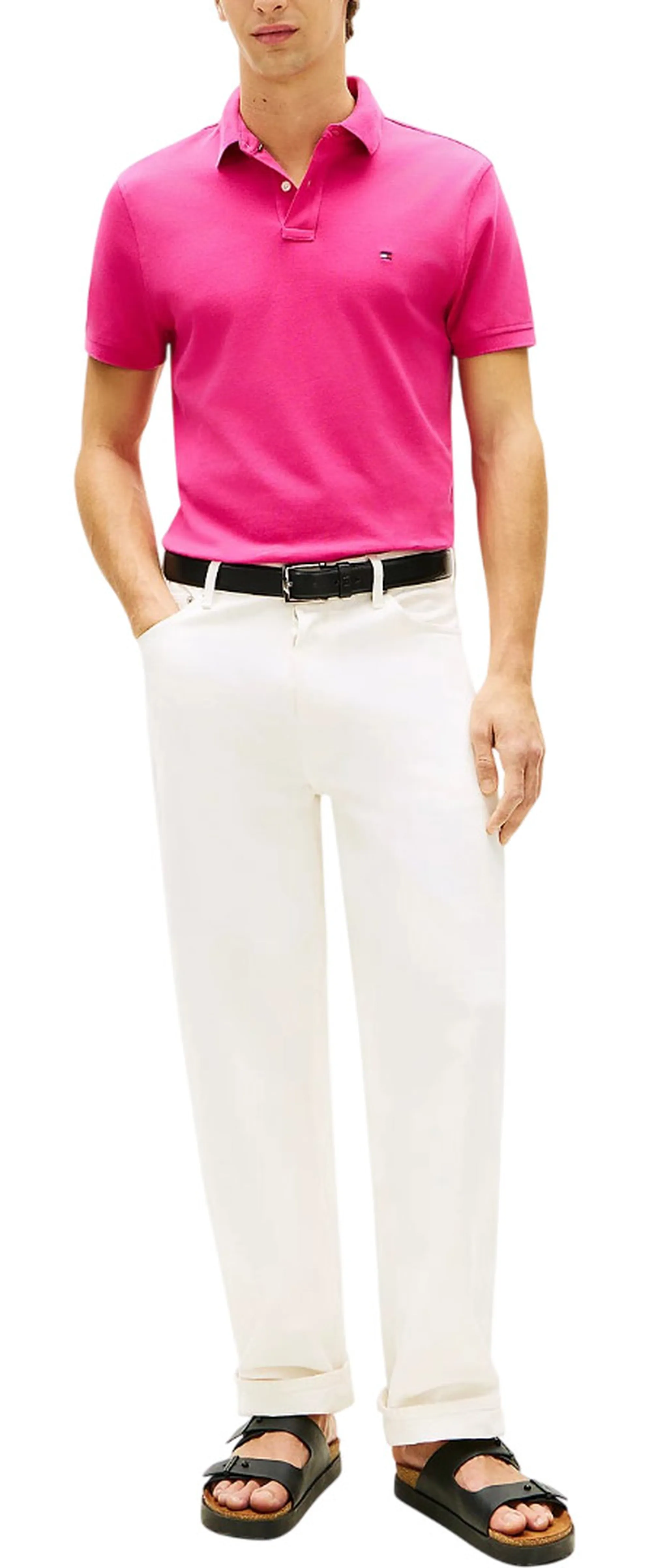 Tommy Hilfiger Polo Essential 1985 Th Flex Magenta Mw0Mw17770 169761