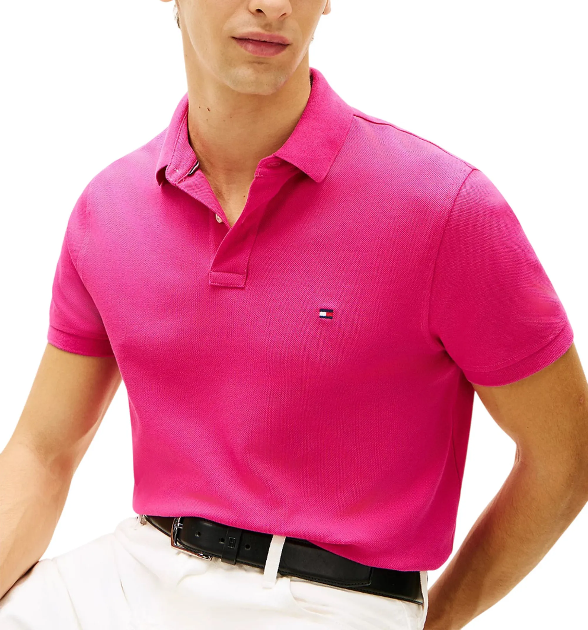Tommy Hilfiger Polo Essential 1985 Th Flex Magenta Mw0Mw17770 169762
