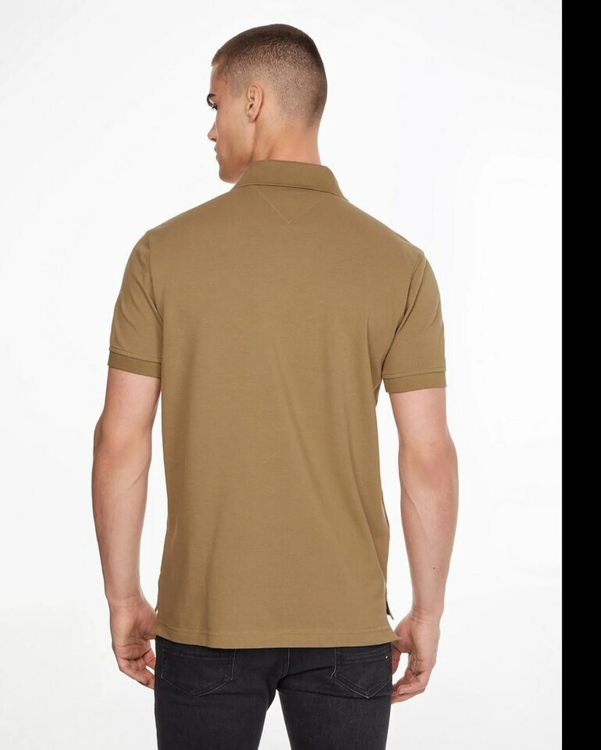 Tommy Hilfiger Polo Essential 1985 Th Flex Marrone Chiaro Mw0Mw17770 169858