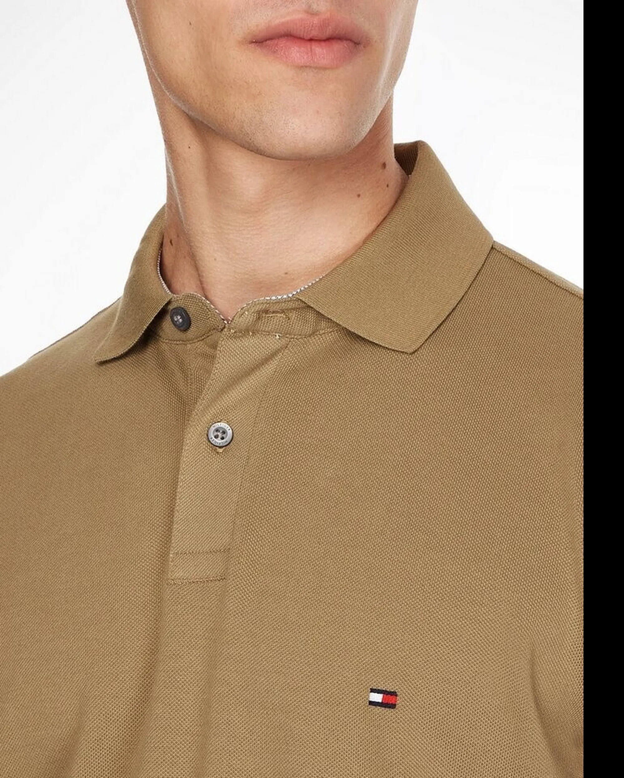 Tommy Hilfiger Polo Essential 1985 Th Flex Marrone Chiaro Mw0Mw17770 169860