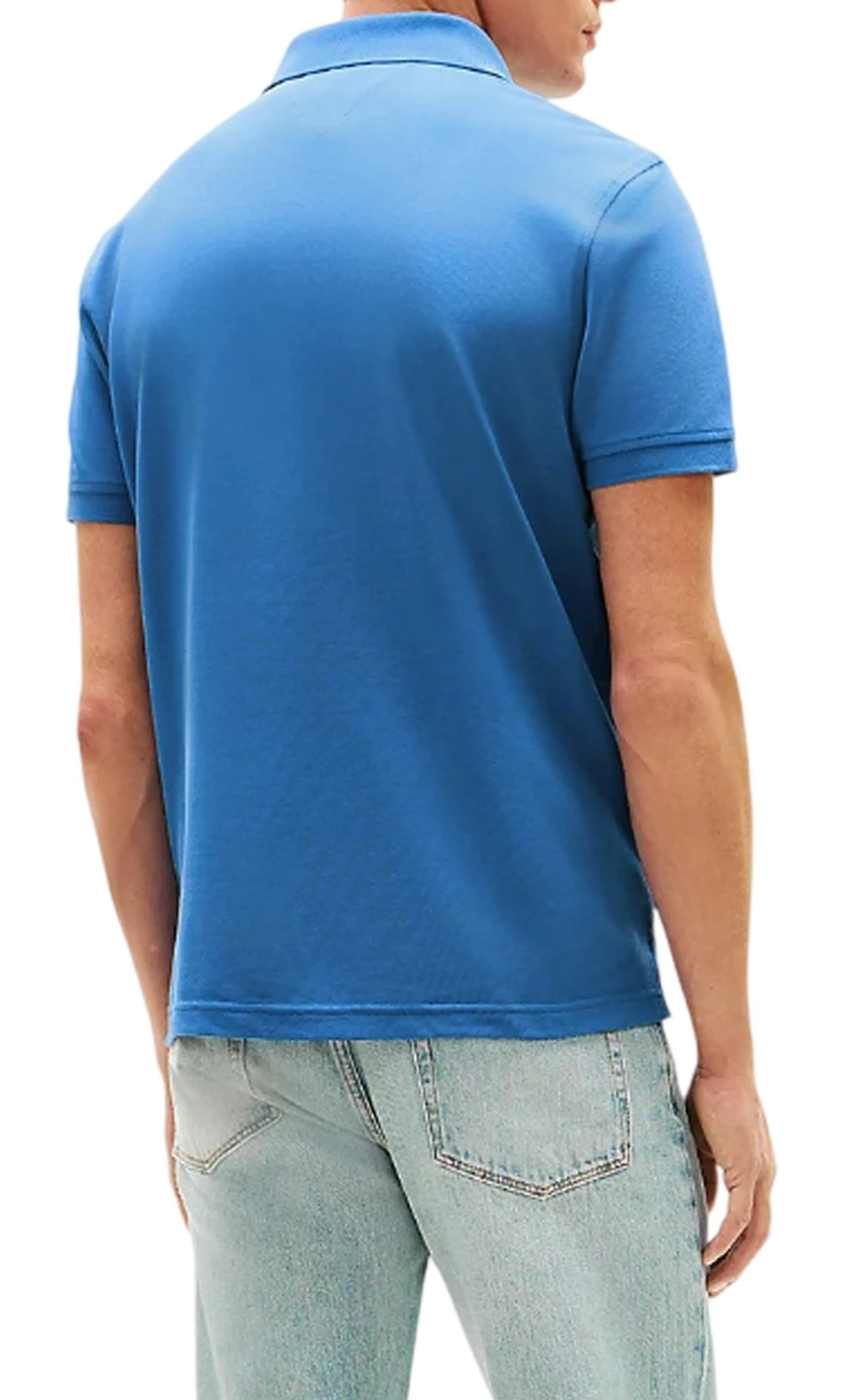 Tommy Hilfiger Polo Essential 1985 Th Flex Turchese Mw0Mw17770 169764