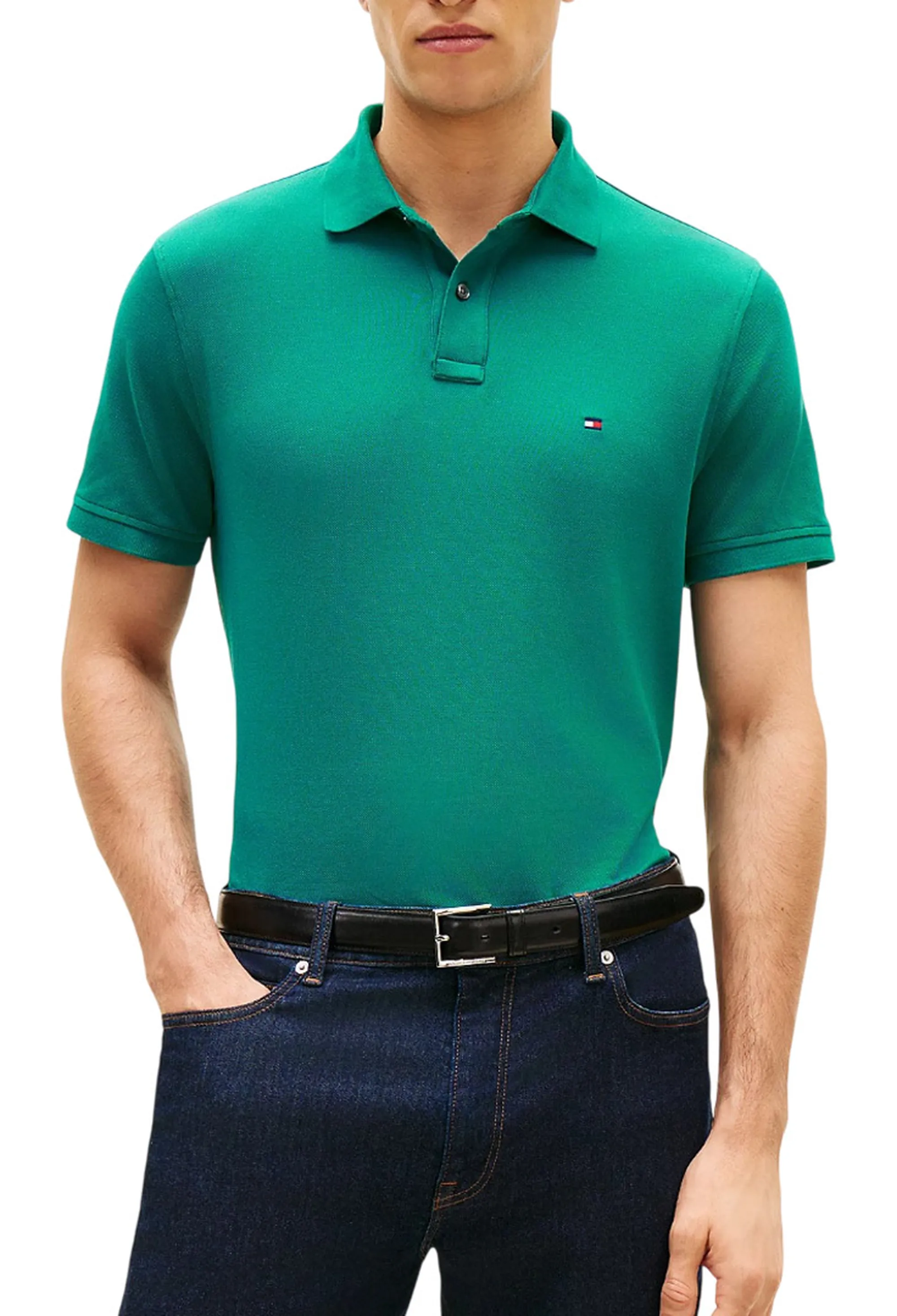 Tommy Hilfiger B'Polo Essential 1985 Th Flex' Light Green Mw0Mw17770 170937