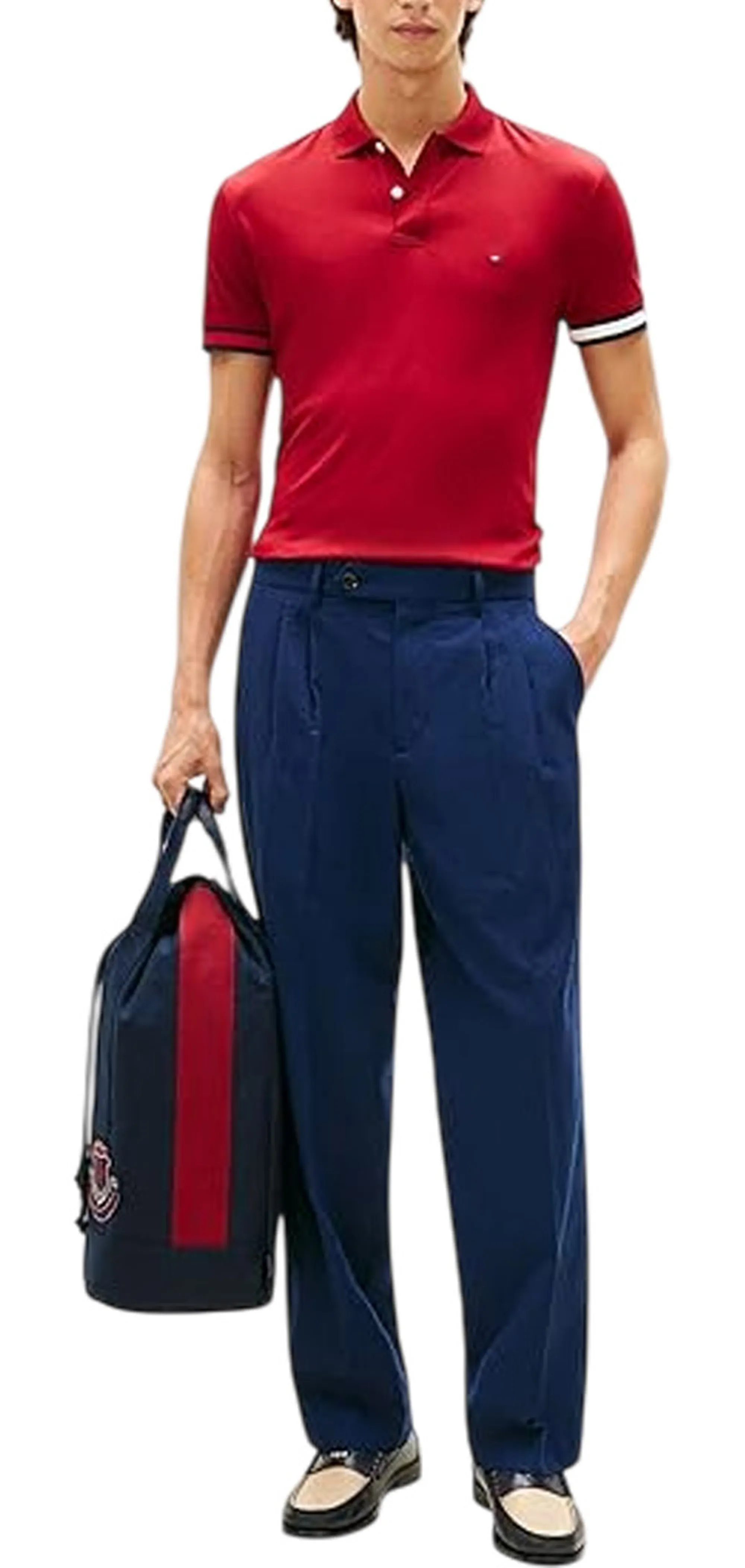 Tommy Hilfiger Polo Interlock Rosso Mw0Mw42743 169811