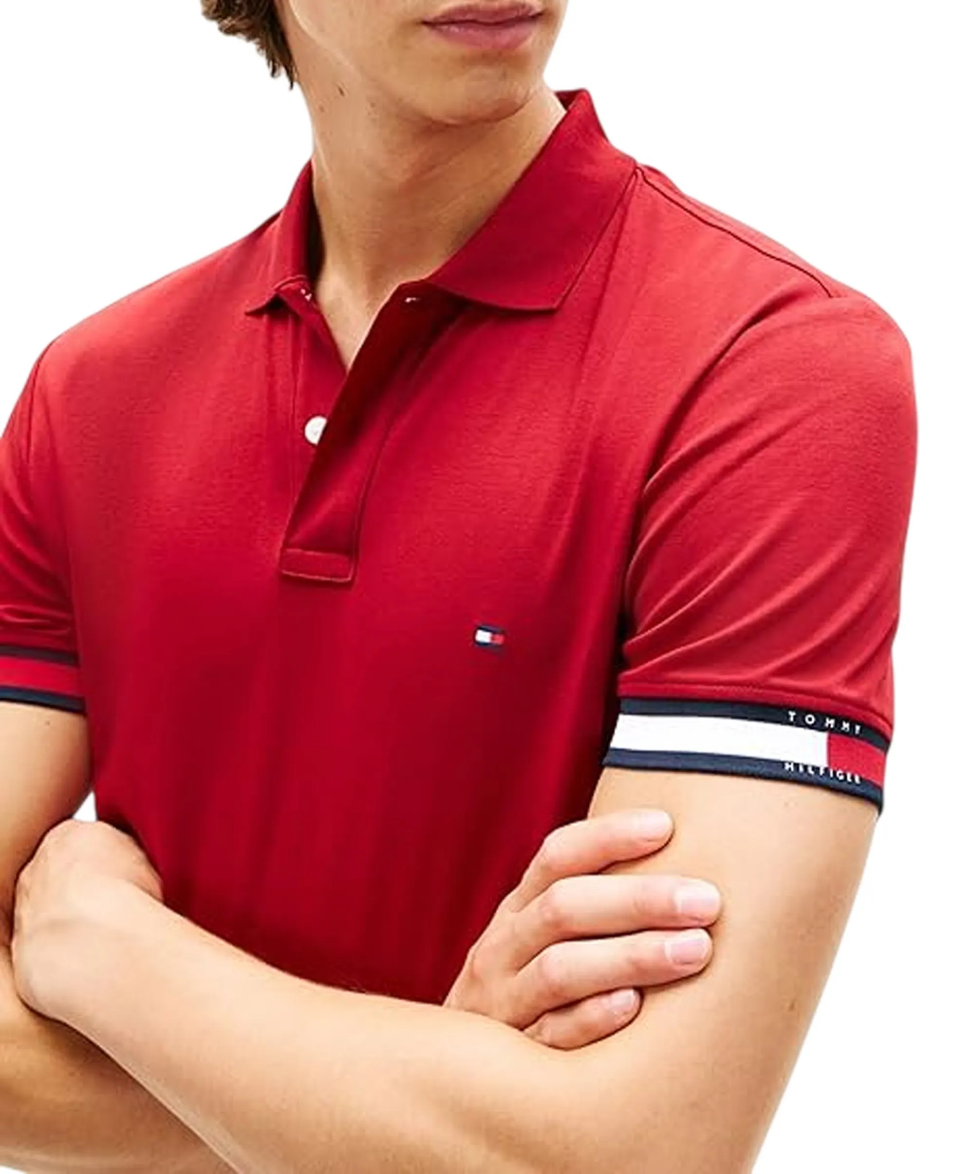 Tommy Hilfiger Polo Interlock Rosso Mw0Mw42743 169812