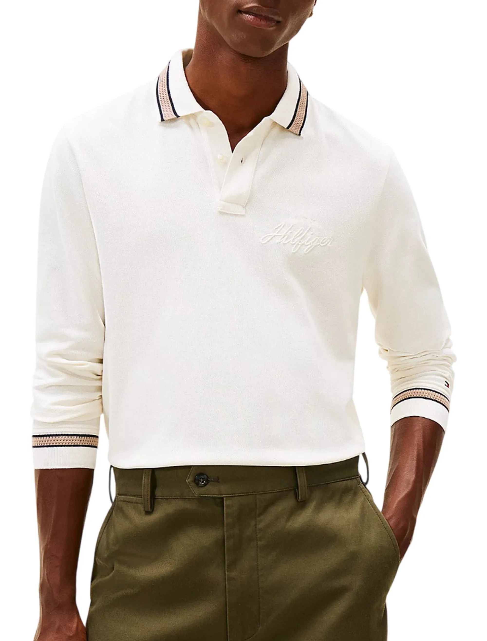 Tommy Hilfiger B'Regular Polo Shirt' Ivory Mw0Mw41623 170141