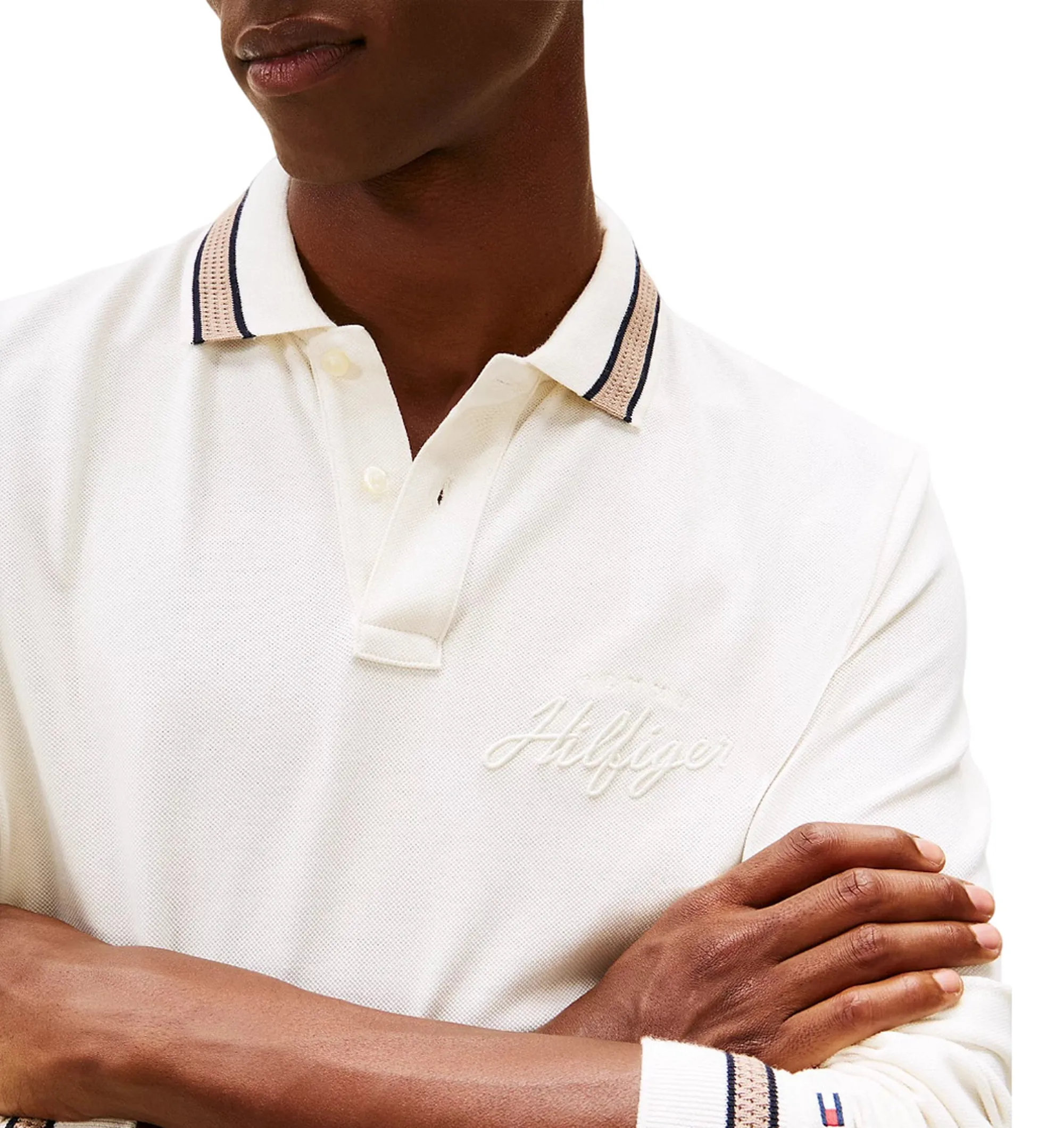 Tommy Hilfiger B'Regular Polo Shirt' Ivory Mw0Mw41623 170149