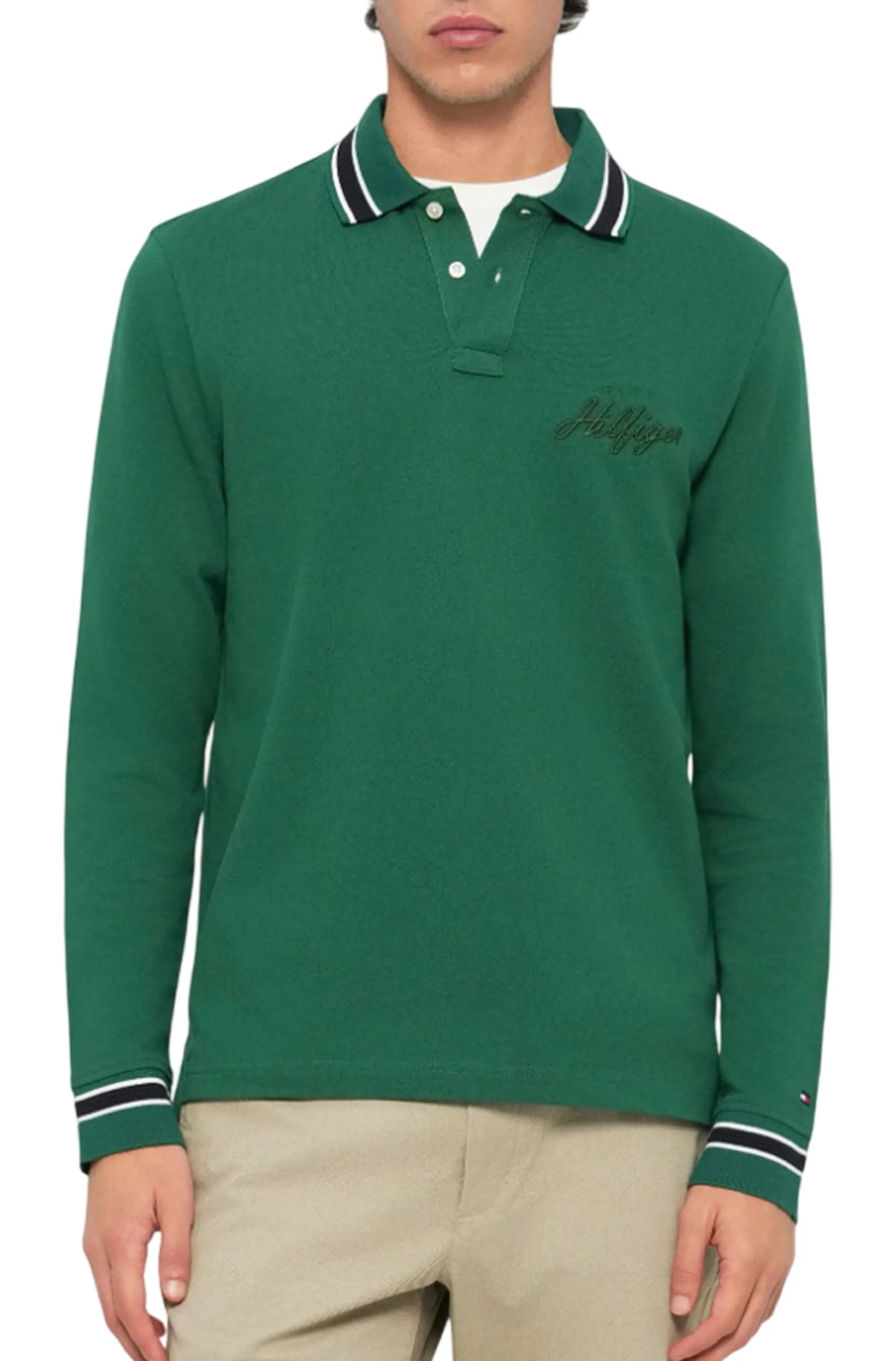 Tommy Hilfiger B'Regular Polo Shirt' Green Mw0Mw41623 170122