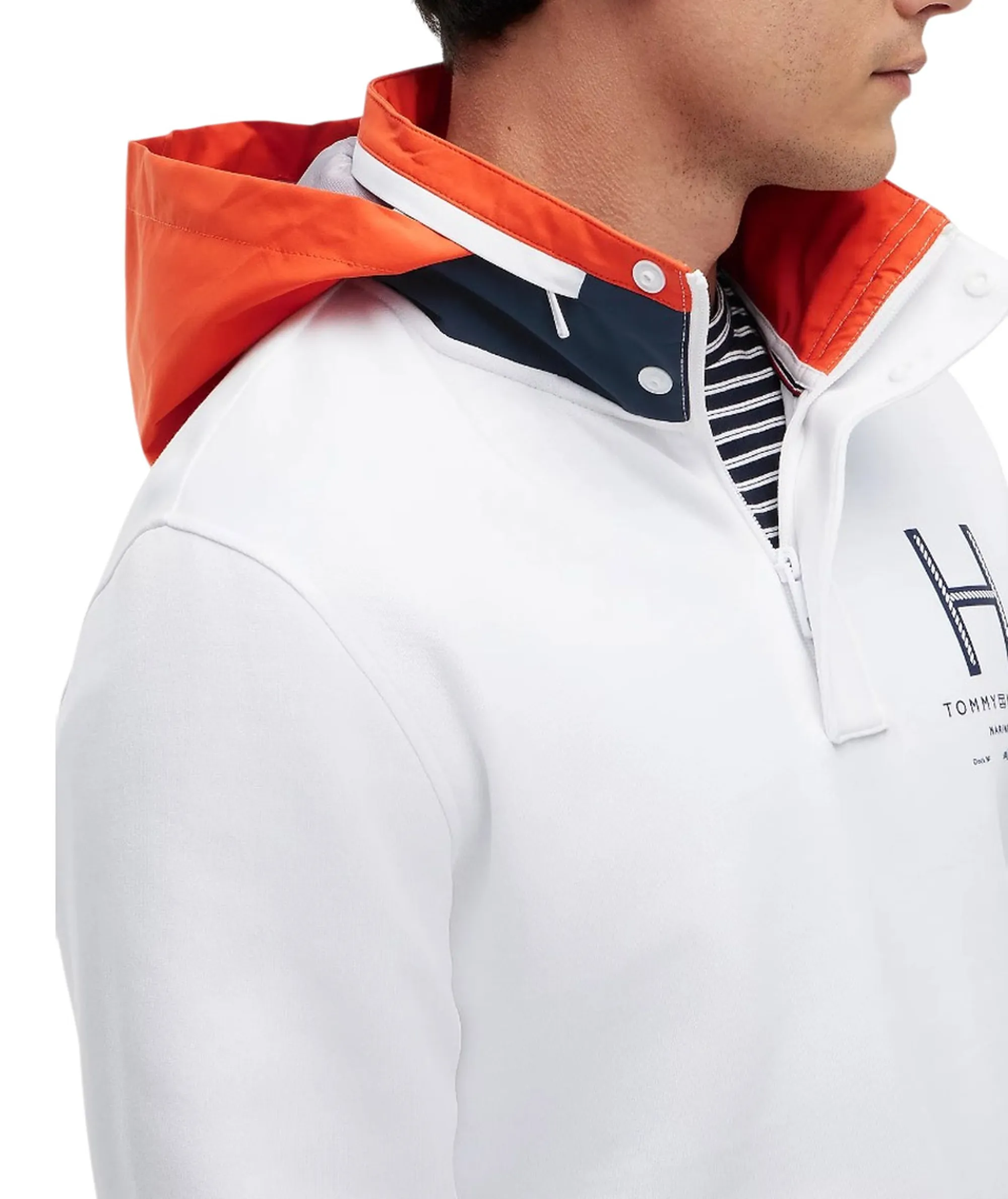 Tommy Hilfiger Polo Sail Mix Media Bianco Mw0Mw43193 184601
