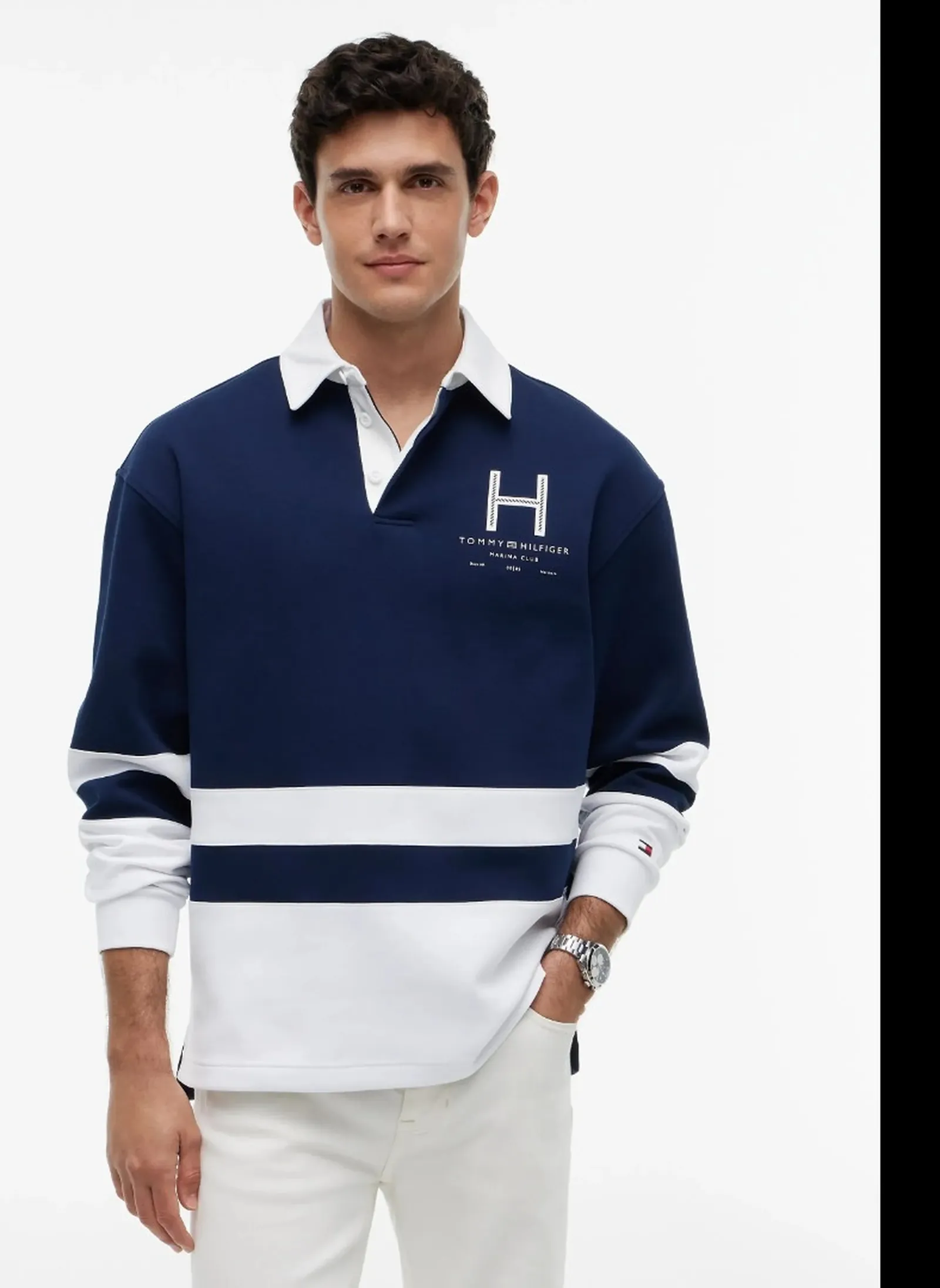 Tommy Hilfiger Polo Sail Rugby Blu Mw0Mw43192 184385