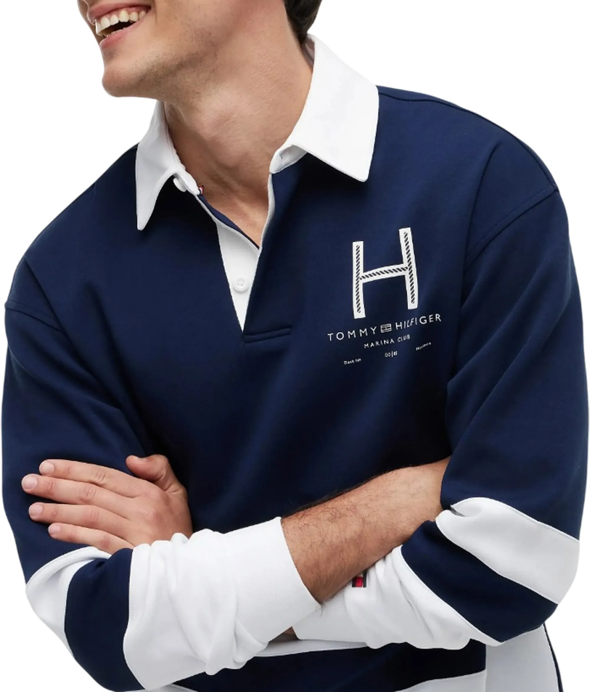 Tommy Hilfiger Polo Sail Rugby Blu Mw0Mw43192 184759