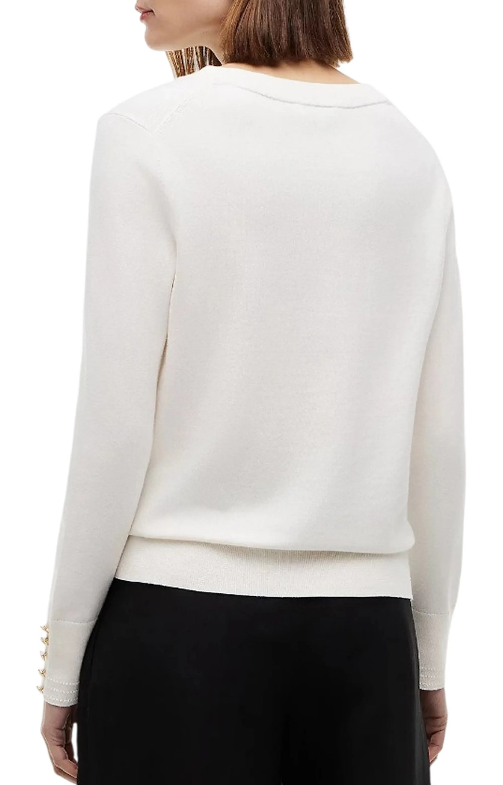 Tommy Hilfiger Pullover Con Bottoni Avorio Ww0Ww40098 184884