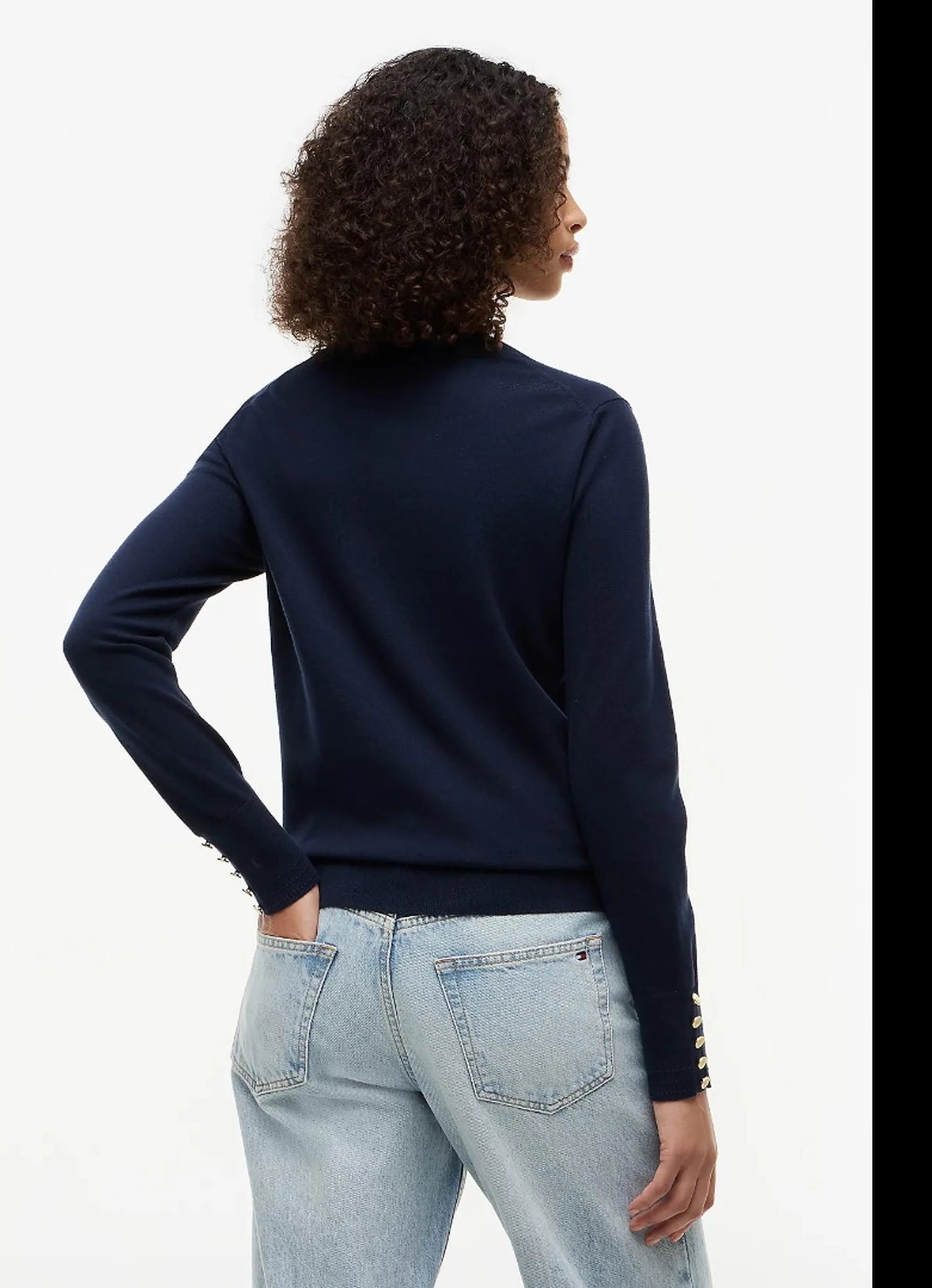 Tommy Hilfiger B'Sweater With Buttons' Dark Blue Ww0Ww40098 184216