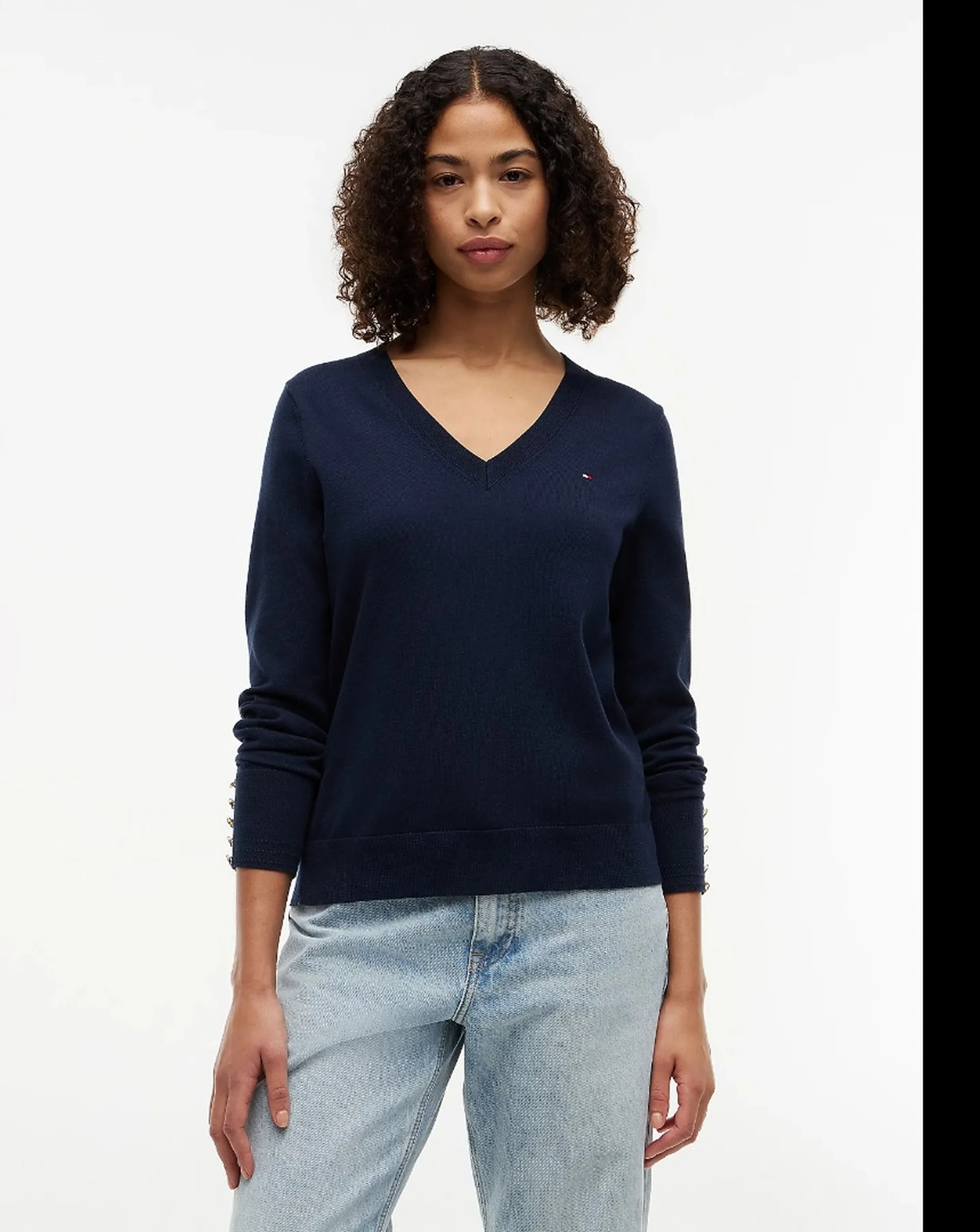 Tommy Hilfiger B'Sweater With Buttons' Dark Blue Ww0Ww40098 184217