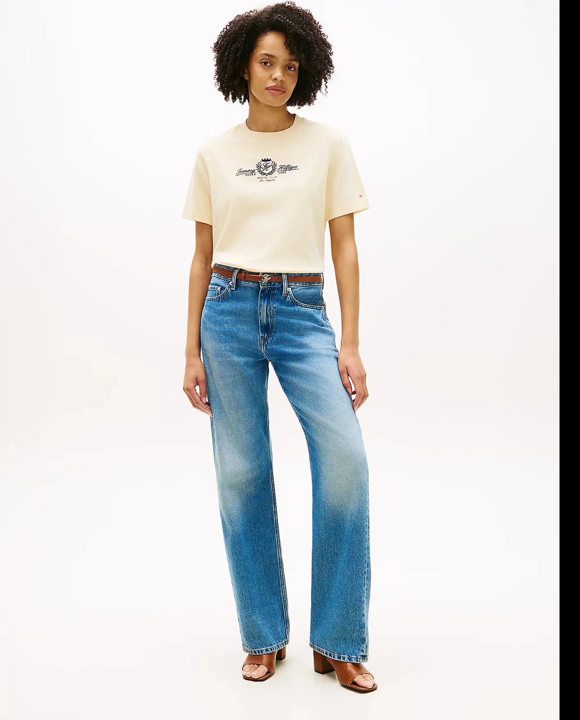 Tommy Hilfiger T-Shirt Avorio Ww0Ww48713 171389