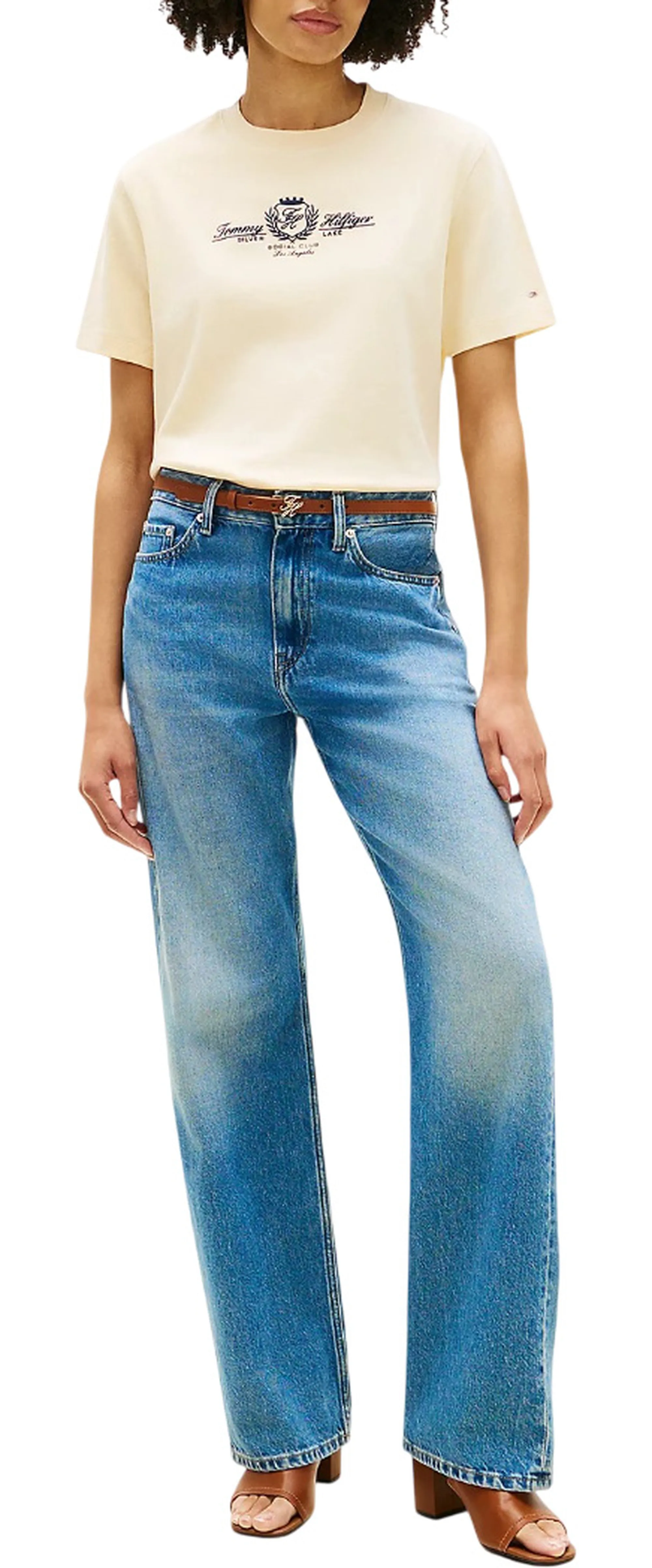 Tommy Hilfiger T-Shirt Avorio Ww0Ww48713 176962