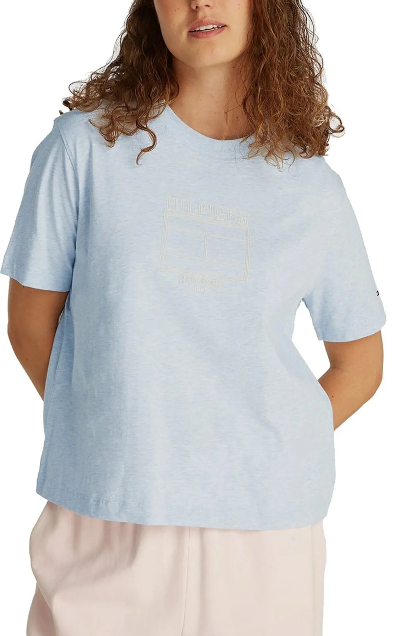 Tommy Hilfiger T-Shirt Celeste Ww0Ww44525 150876