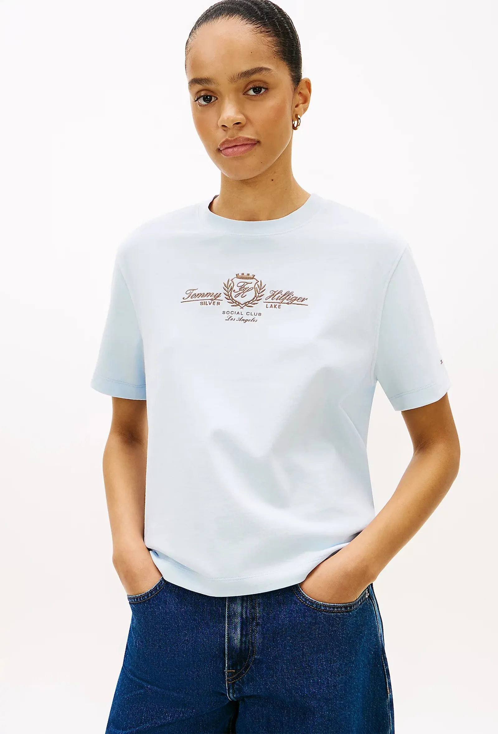 Tommy Hilfiger T-Shirt Celeste Ww0Ww48713 171394