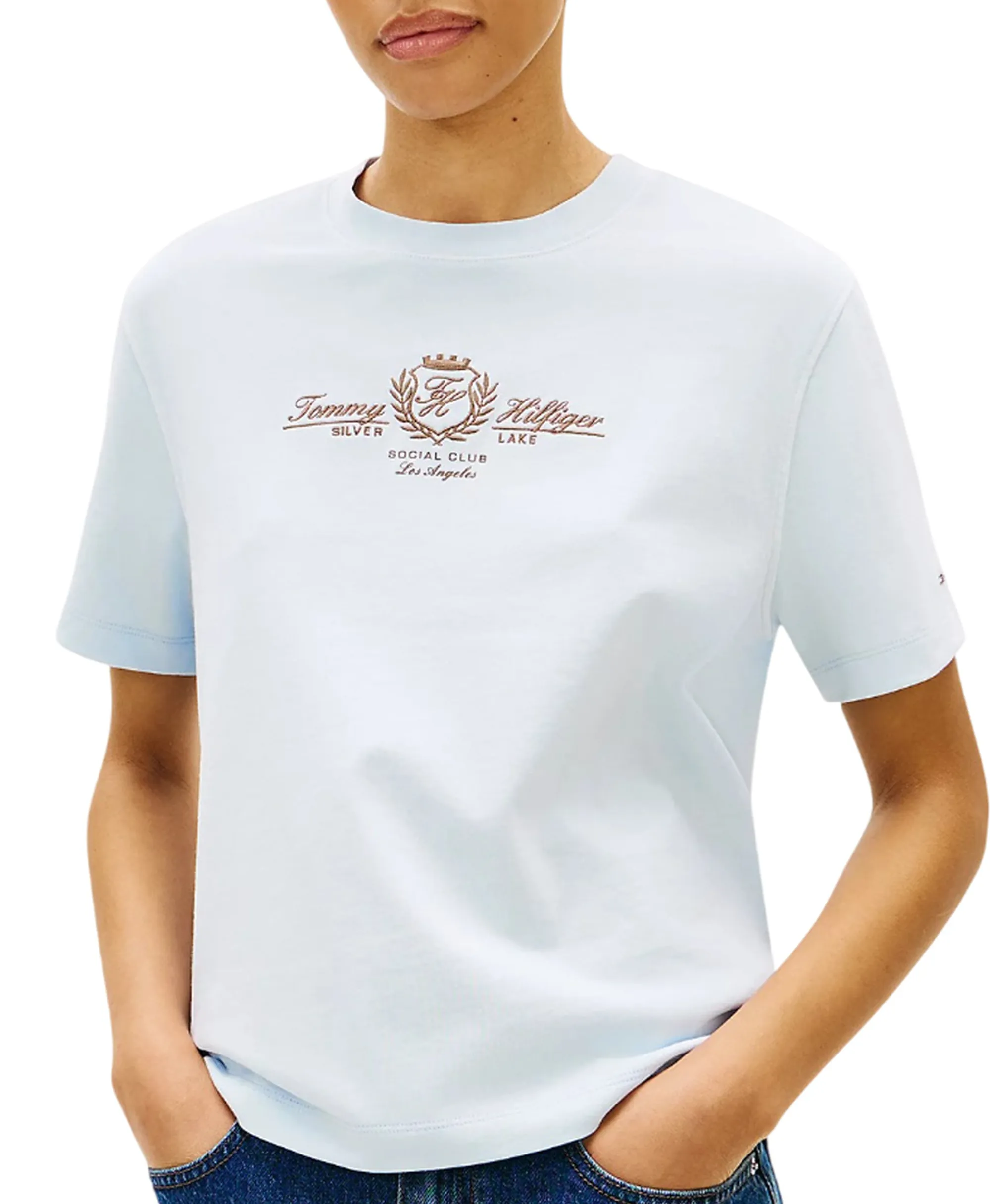 Tommy Hilfiger T-Shirt Celeste Ww0Ww48713 176960