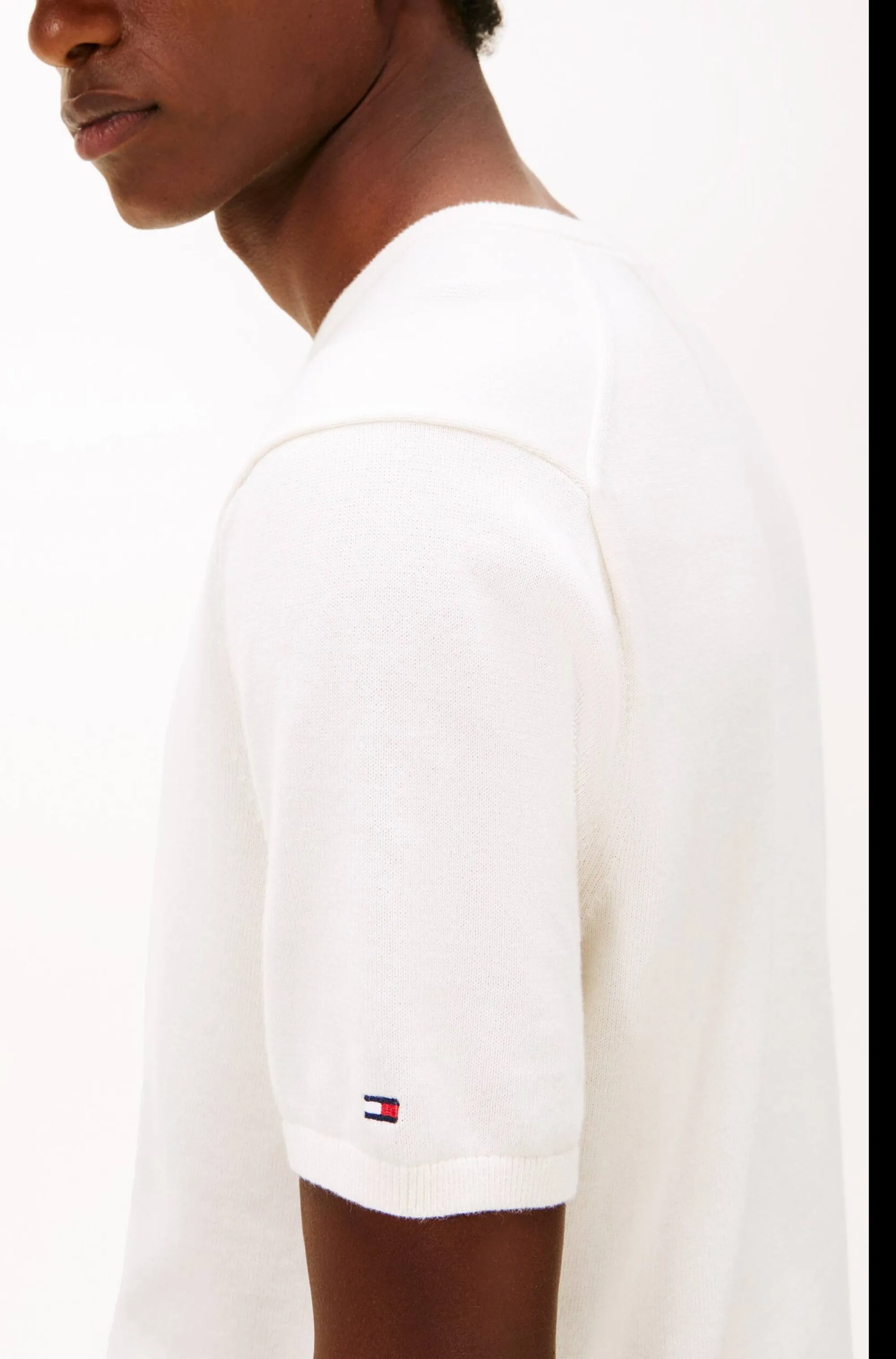 Tommy Hilfiger B'T-Shirt Essential' Ivory Mw0Mw41950 169626