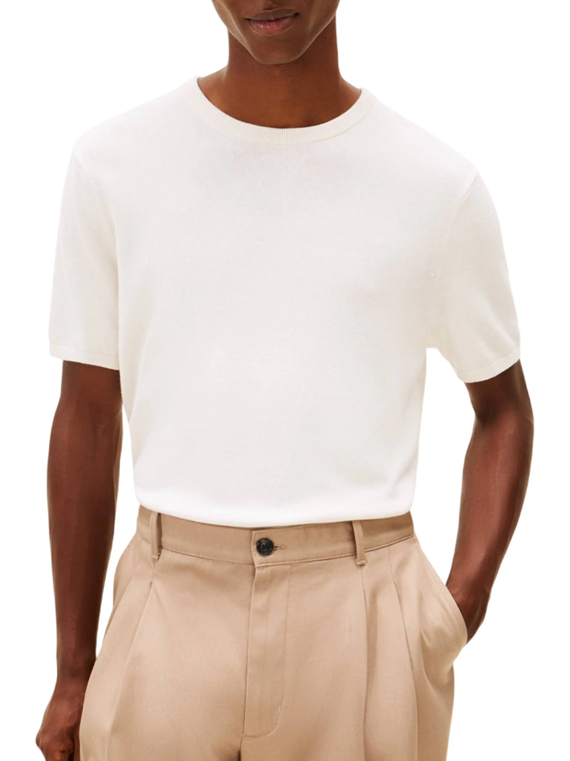 Tommy Hilfiger B'T-Shirt Essential' Ivory Mw0Mw41950 169883