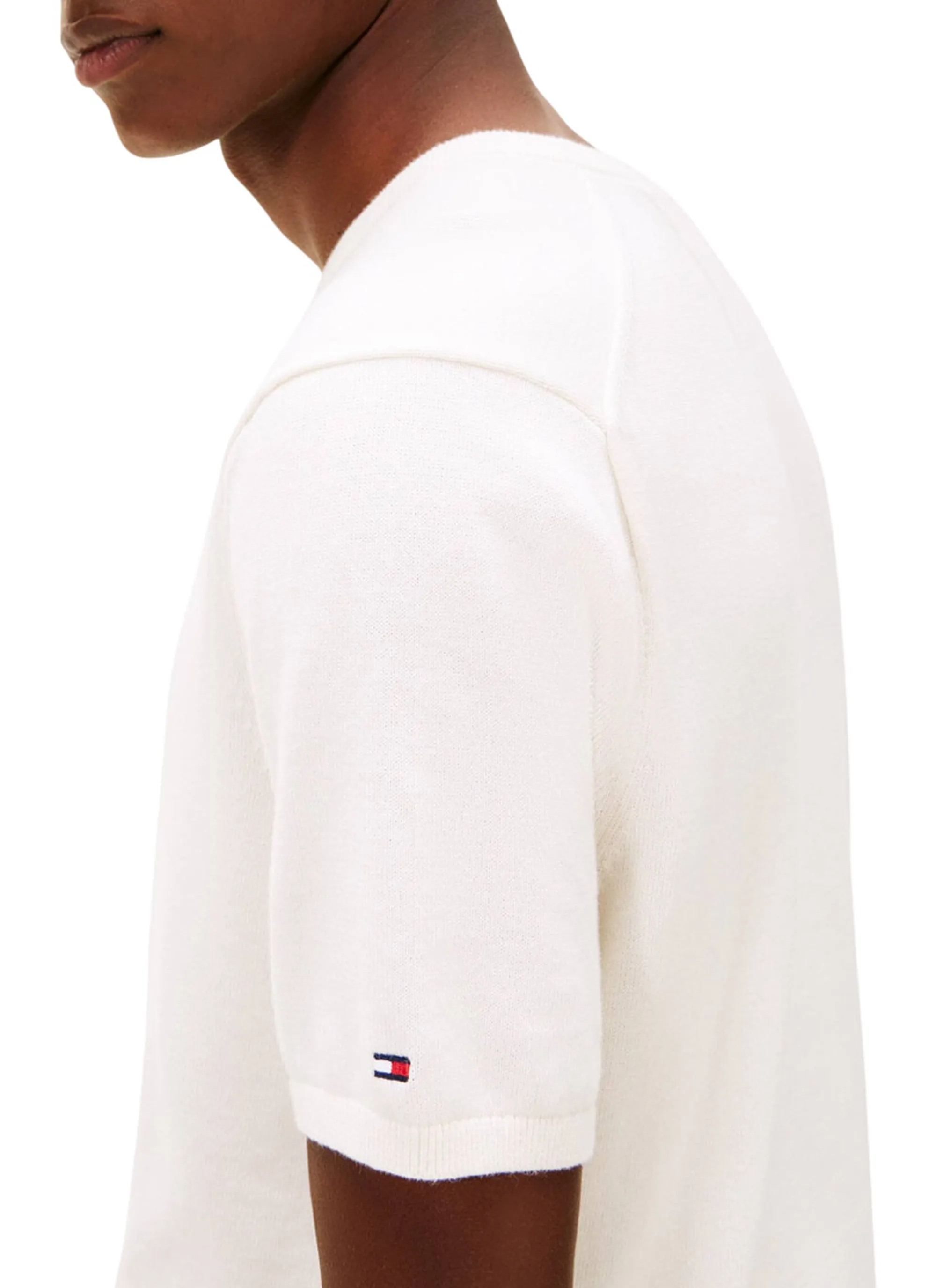 Tommy Hilfiger T-Shirt Essential Avorio Mw0Mw41950 169886