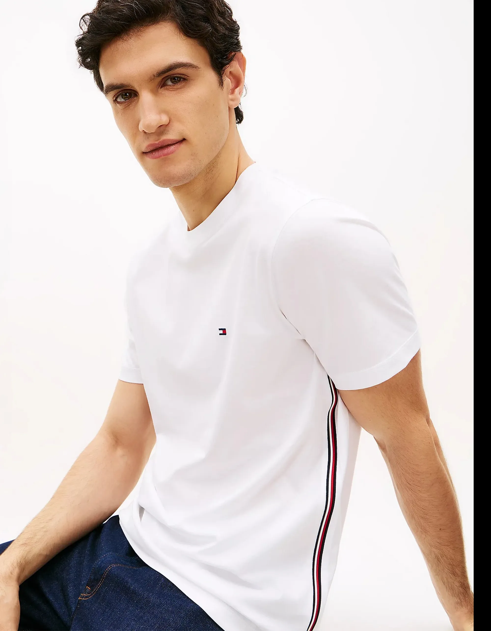 Tommy Hilfiger B'T-Shirt Global Stripe' White Mw0Mw42393 169615