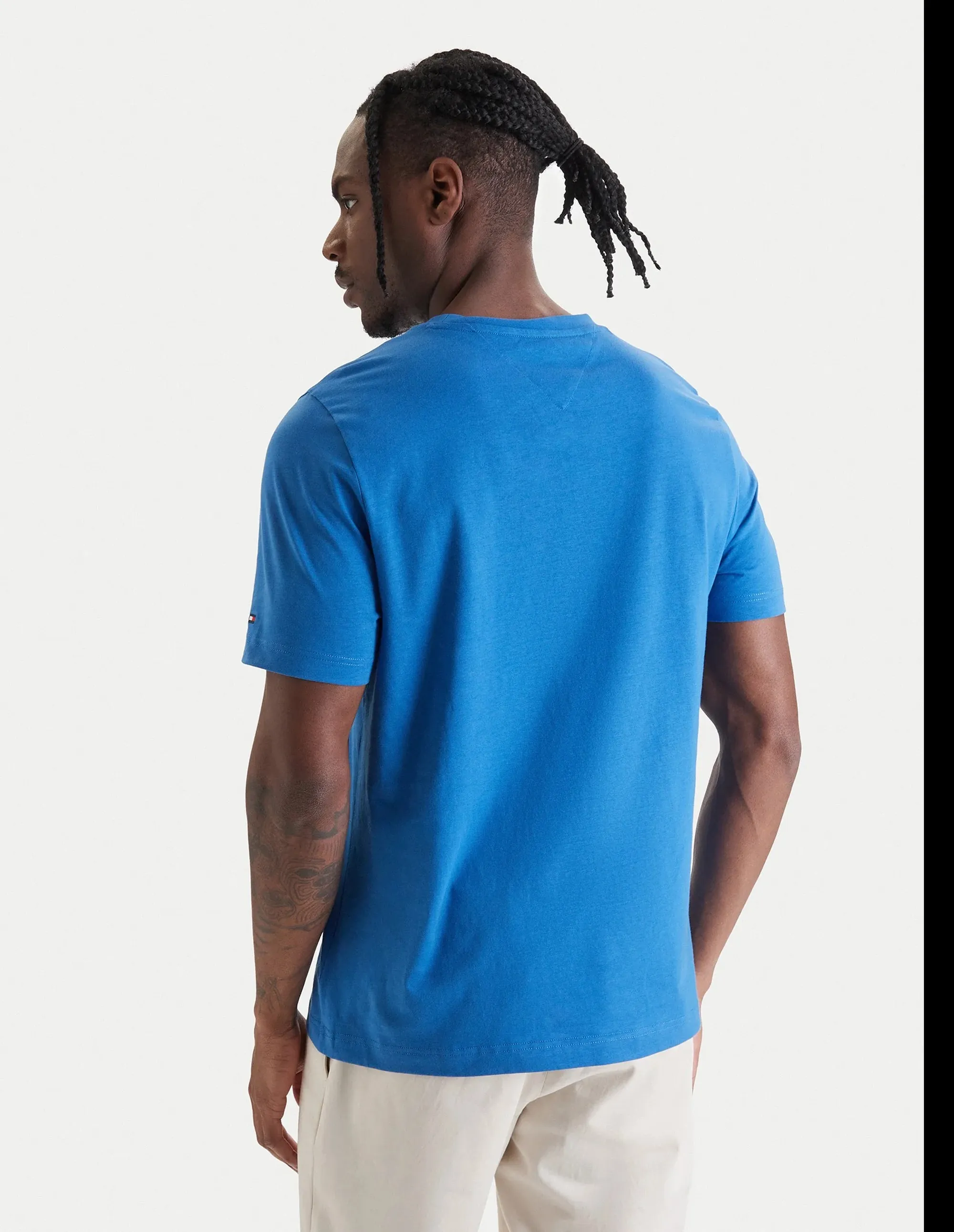 Tommy Hilfiger T-Shirt In Jersey Azzurro Mw0Mw42365 173693