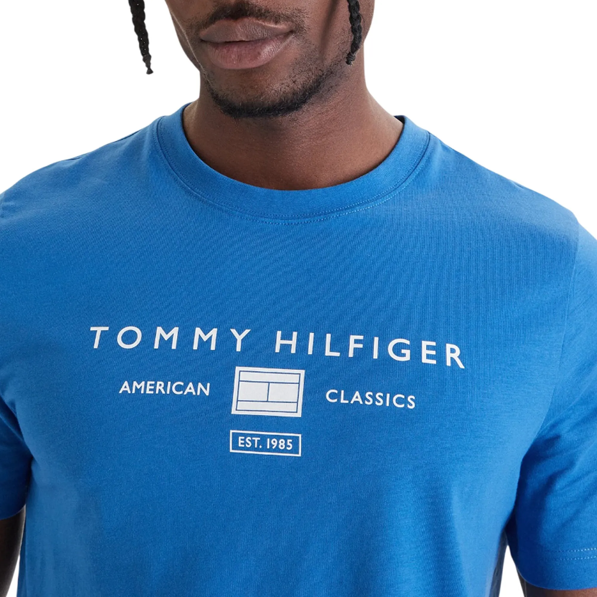 Tommy Hilfiger B'T-Shirt In Jersey' Light Blue Mw0Mw42365 177112