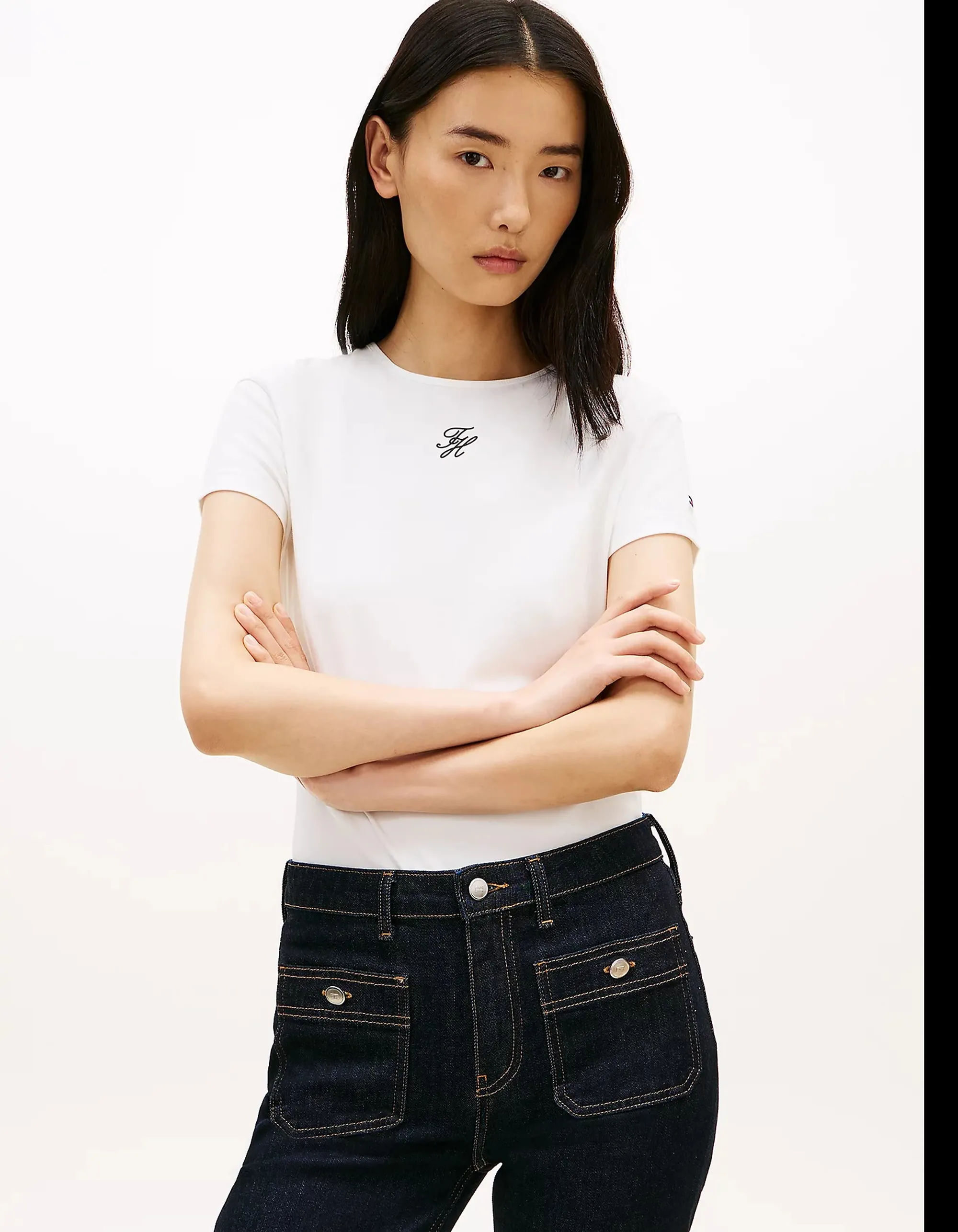 Tommy Hilfiger B'T-Shirt In Jersey' White Ww0Ww48710 169673