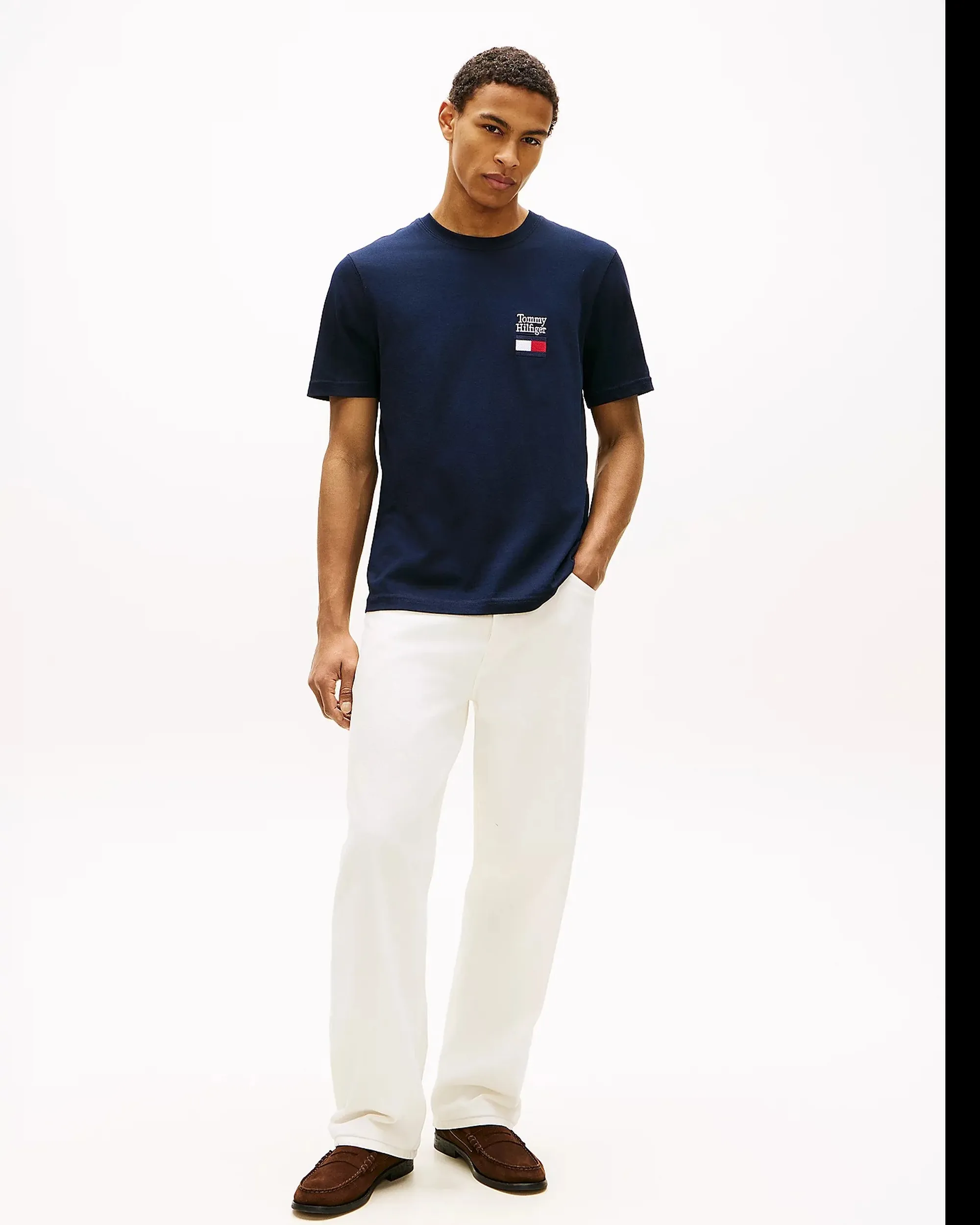 Tommy Hilfiger B'T-Shirt In Jersey' Blue Mw0Mw42367 169601