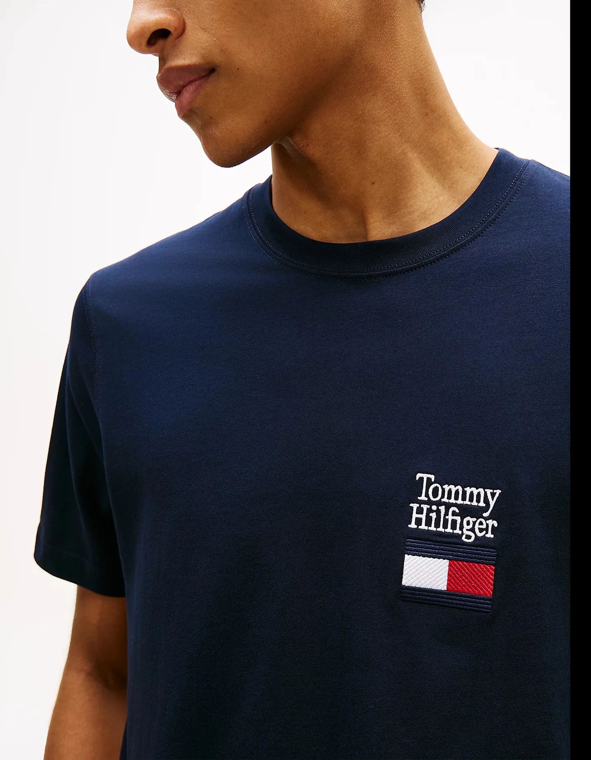 Tommy Hilfiger B'T-Shirt In Jersey' Blue Mw0Mw42367 169602